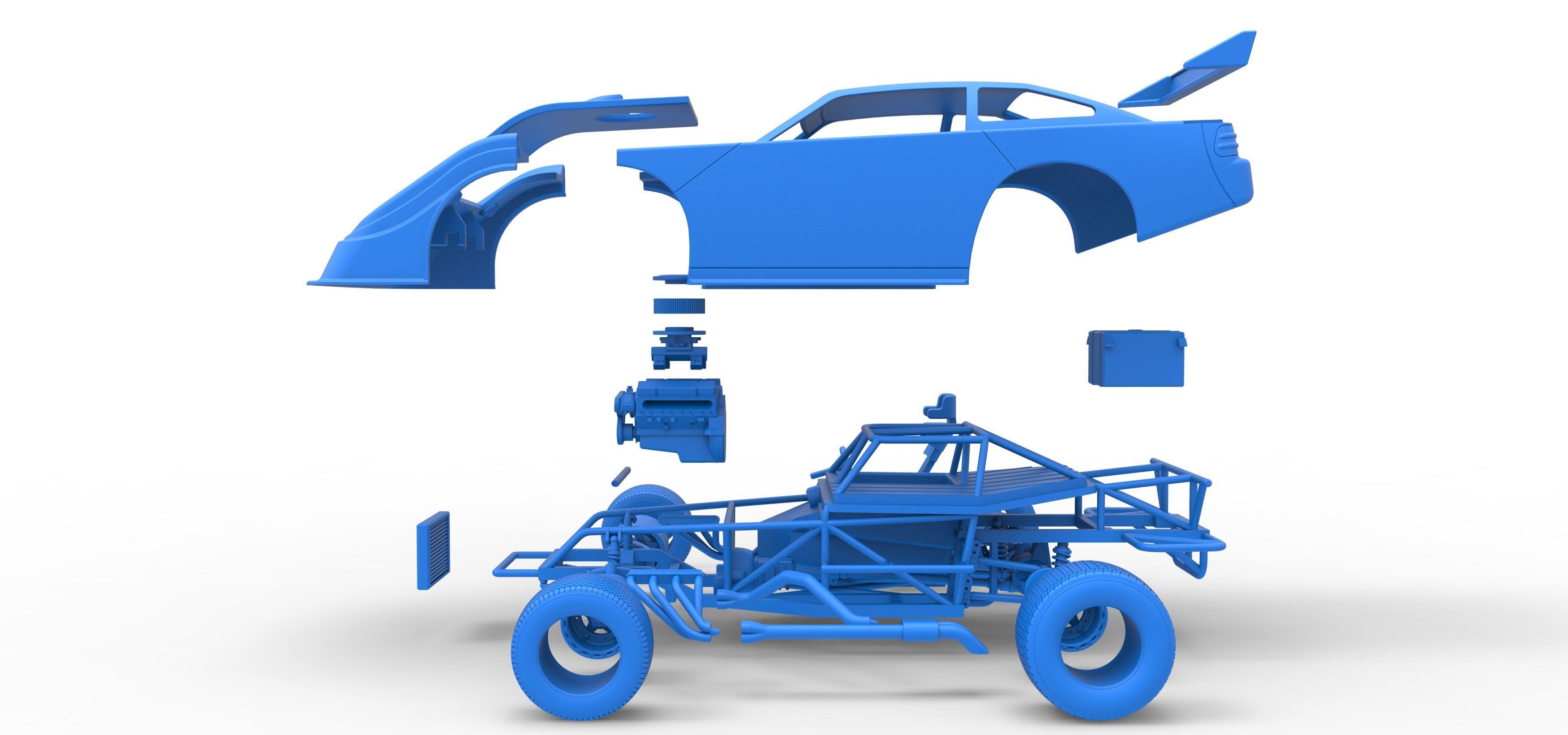 Australian Super Sedan Scale 1 to 25 3D print model_59