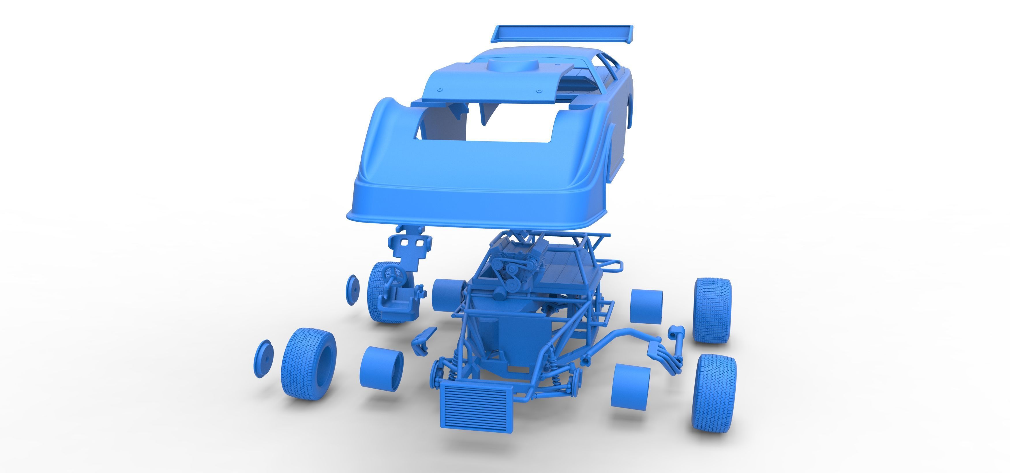 Australian Super Sedan Scale 1 to 25 3D print model_58