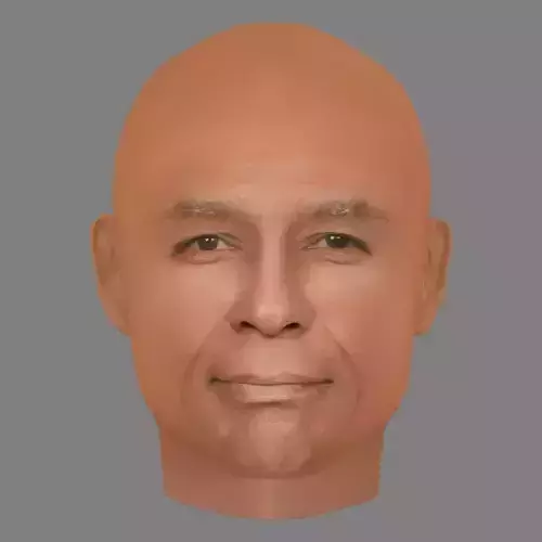 Michael Dorn Head - Low poly head for game