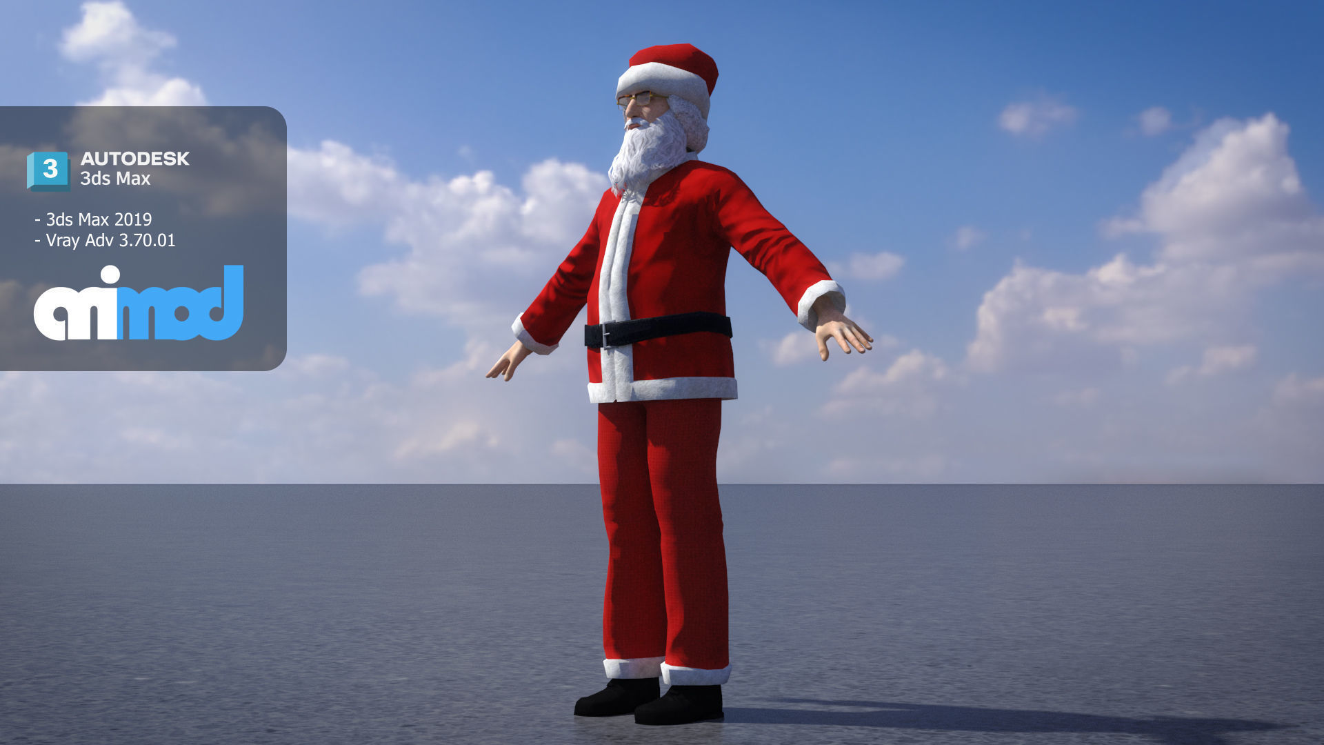 Santa Claus 3D model_1