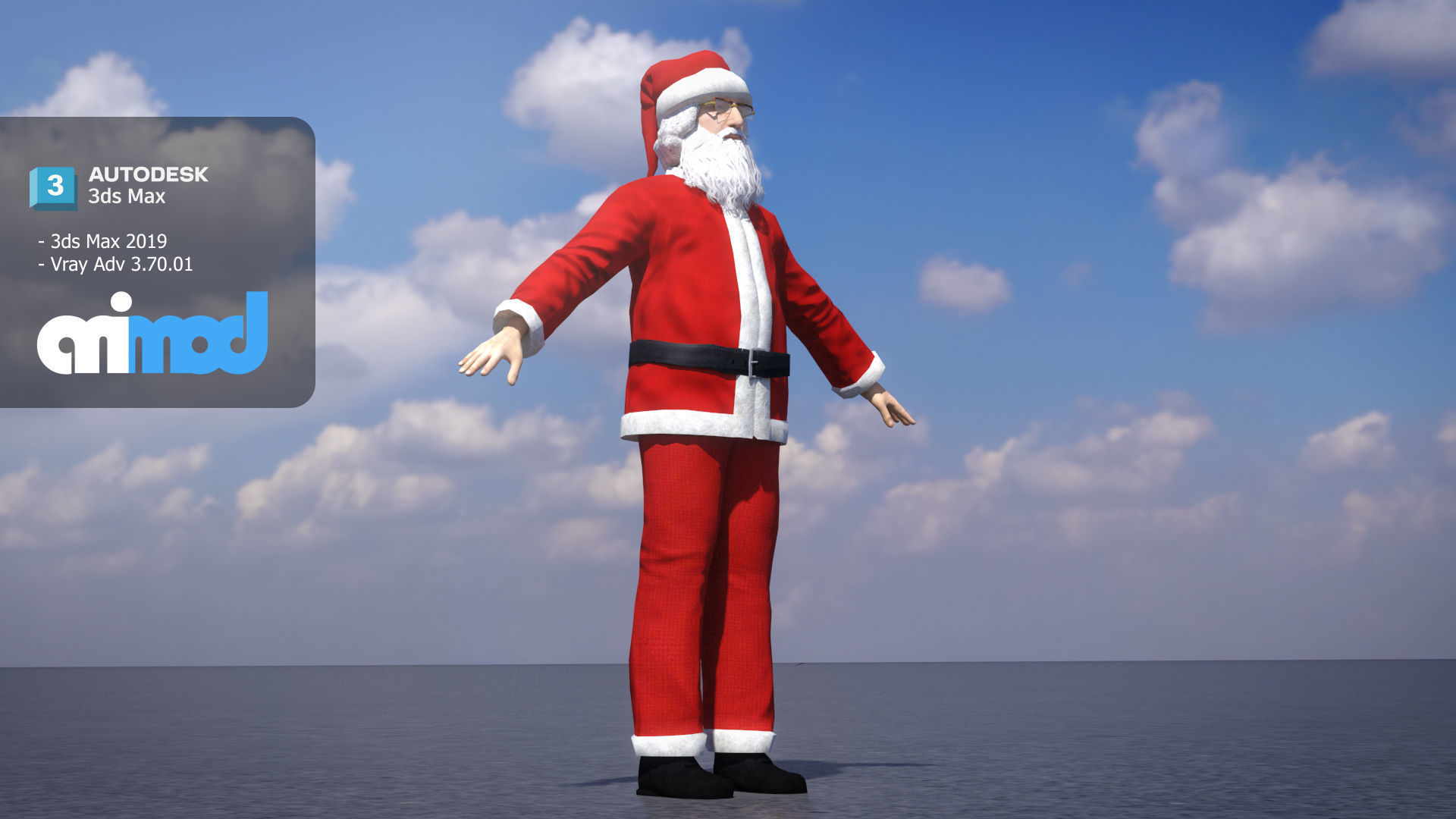 Santa Claus 3D model_2