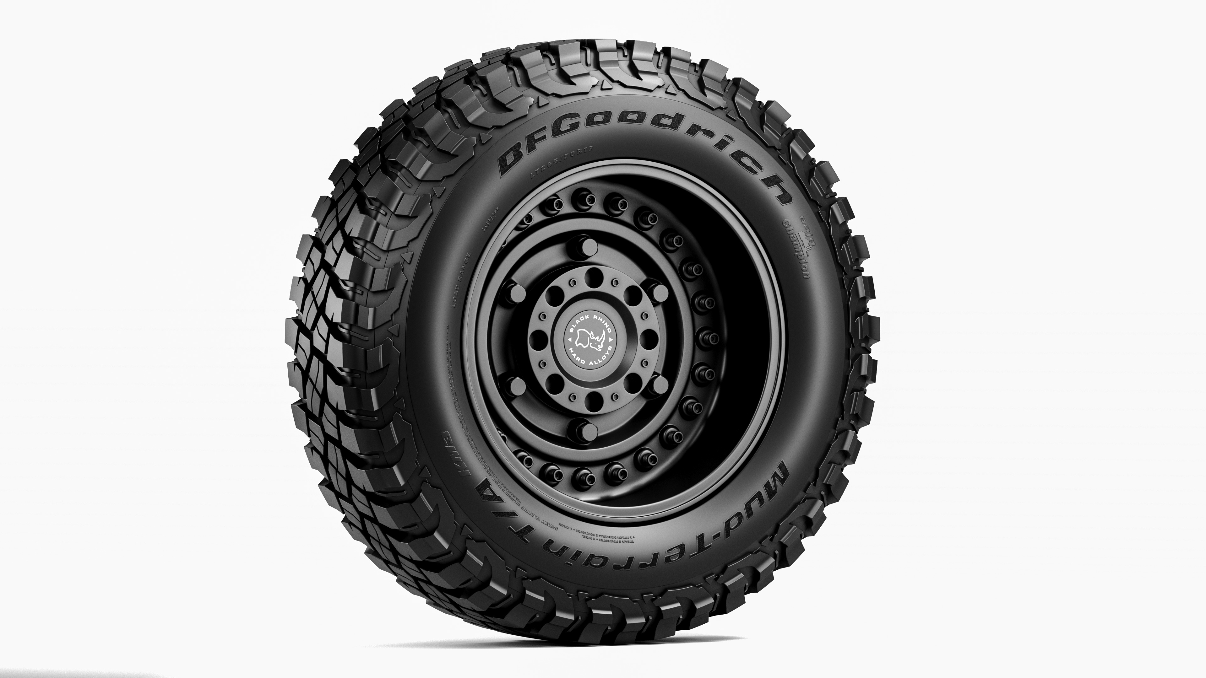 BFGoodrich MUD-TERRAIN TA KM3 Offroad Tire with Rim 3D model_4