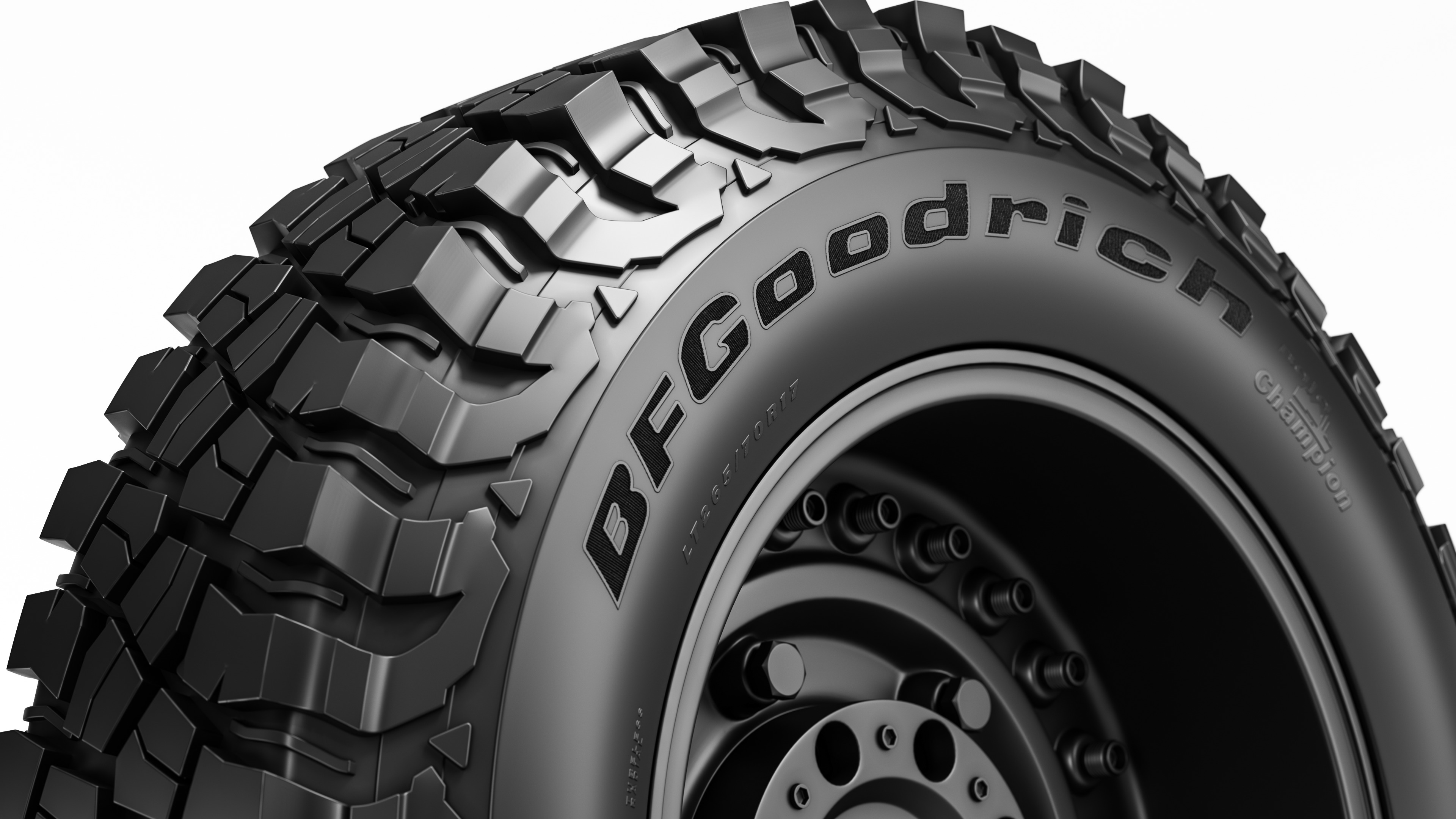 BFGoodrich MUD-TERRAIN TA KM3 Offroad Tire with Rim 3D model_3