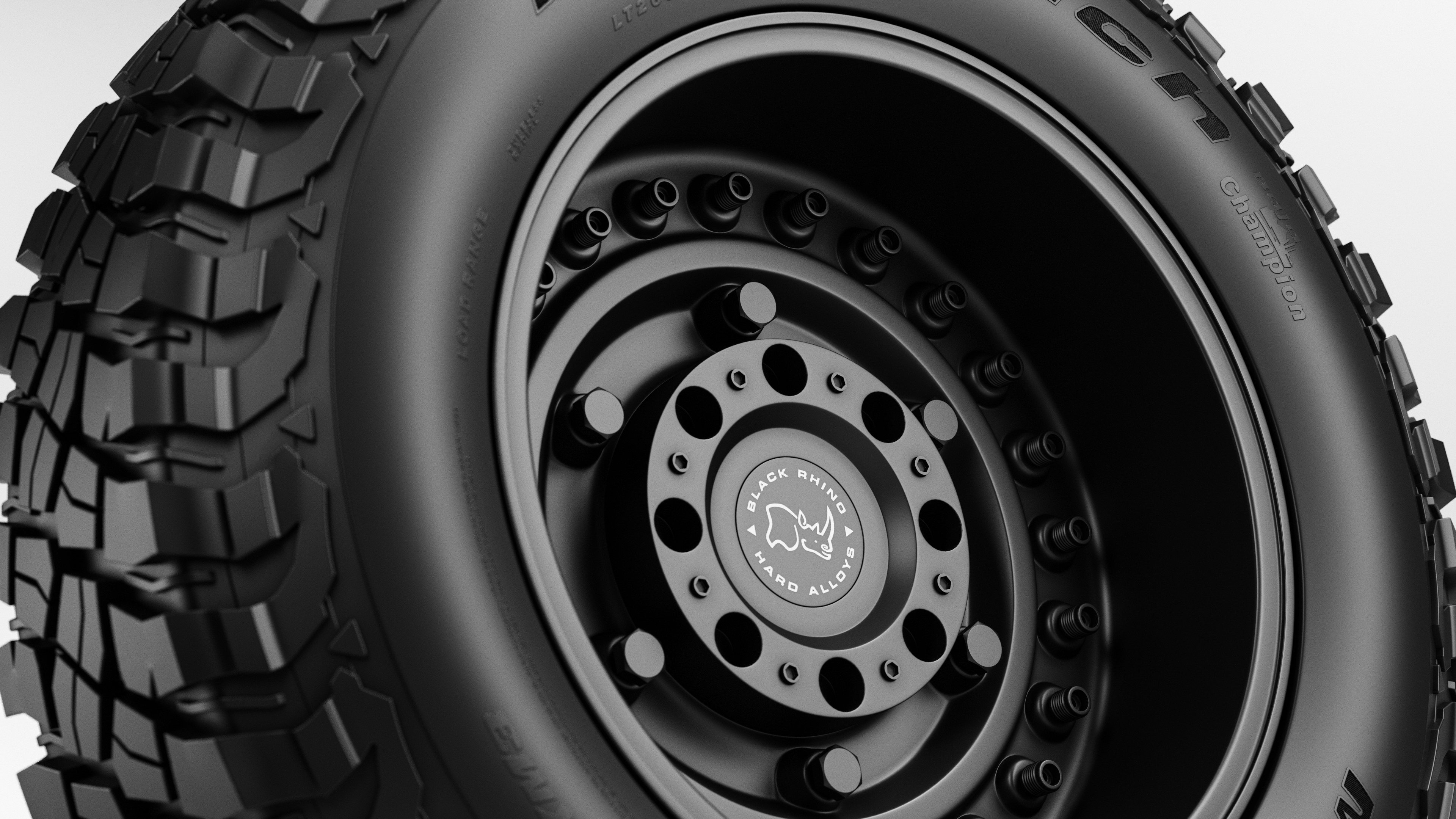 BFGoodrich MUD-TERRAIN TA KM3 Offroad Tire with Rim 3D model_5