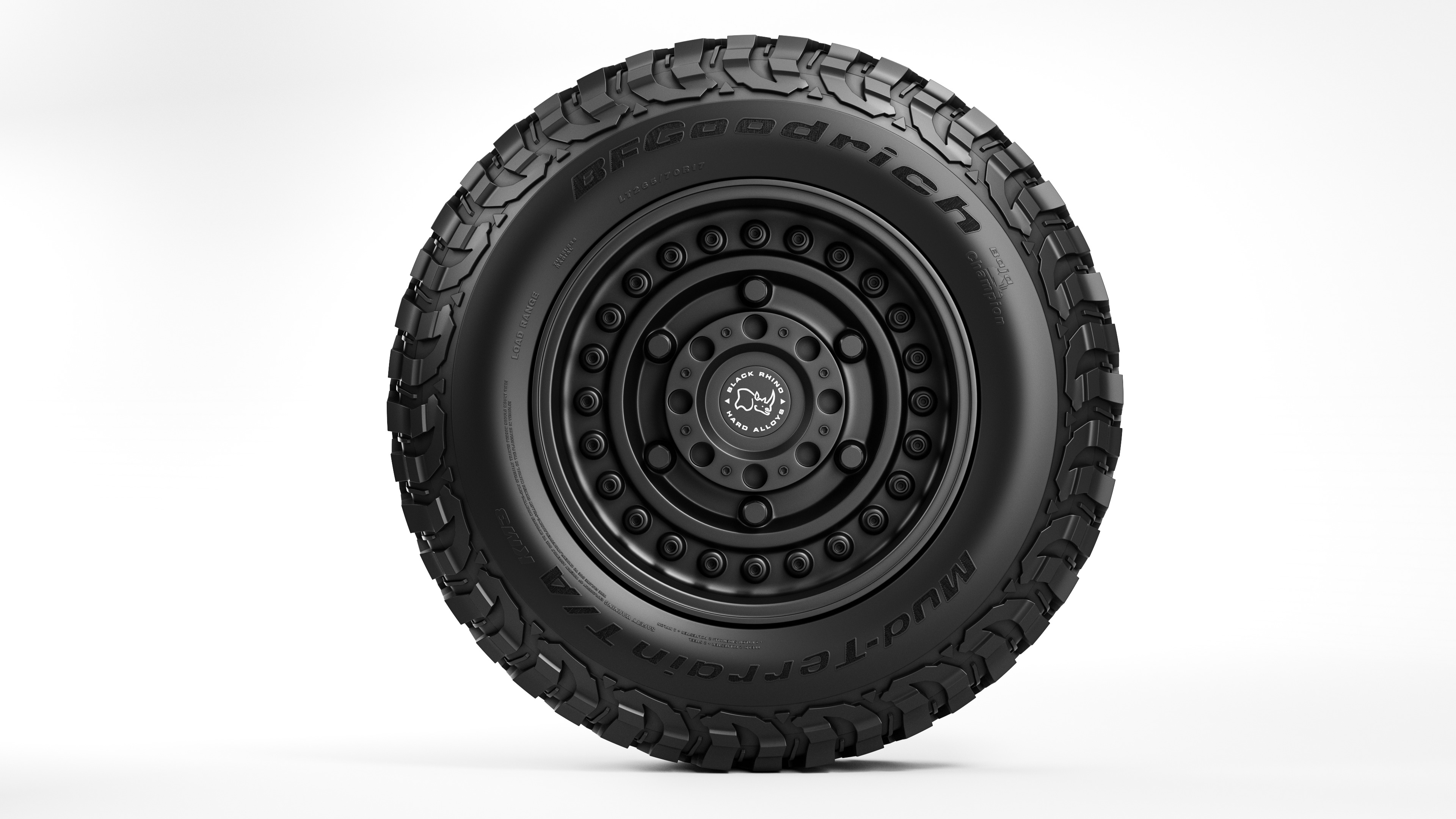 BFGoodrich MUD-TERRAIN TA KM3 Offroad Tire with Rim 3D model_1