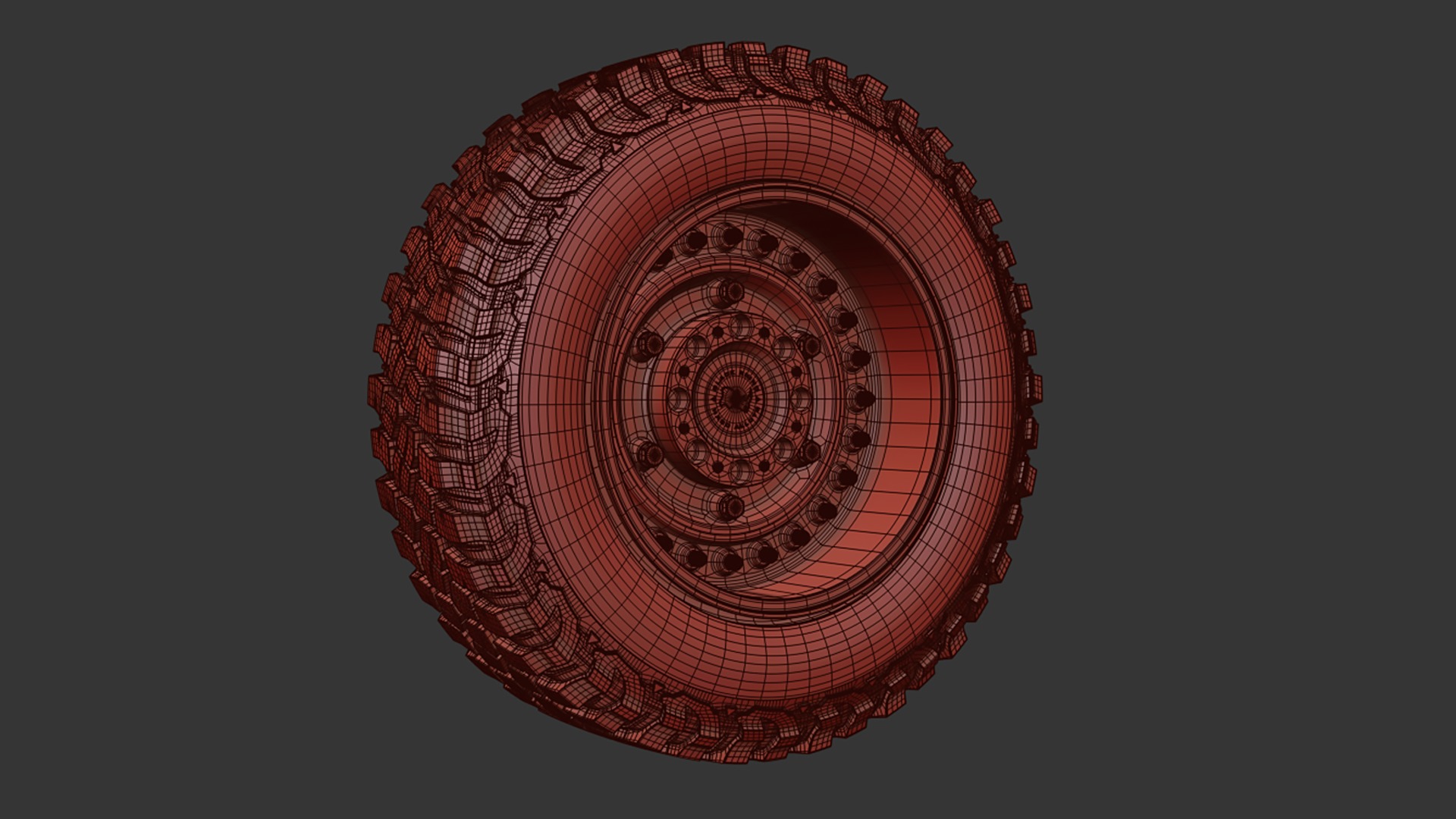 BFGoodrich MUD-TERRAIN TA KM3 Offroad Tire with Rim 3D model_7
