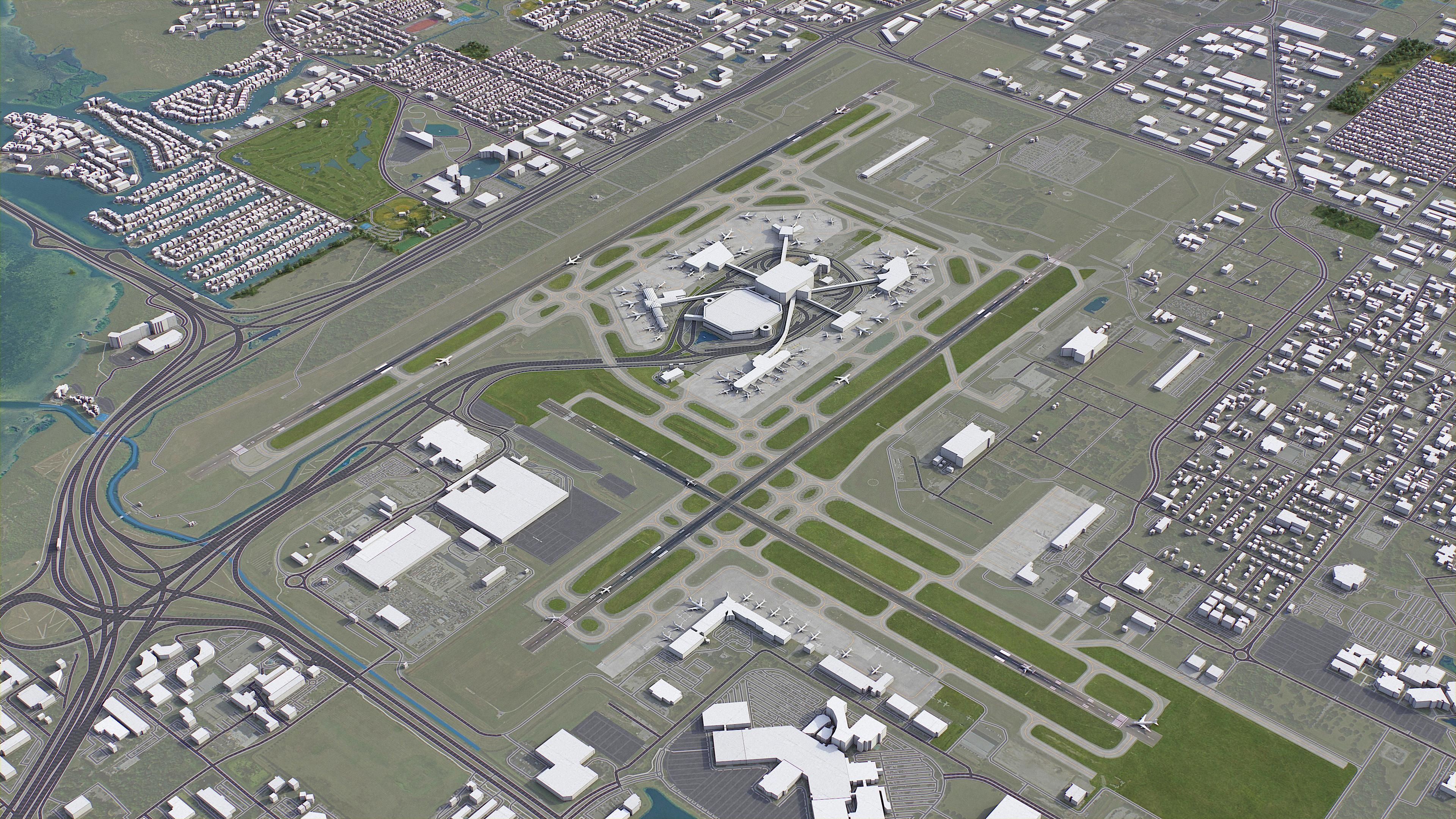 Tampa - Airport - TPA Low-poly 3D model_4