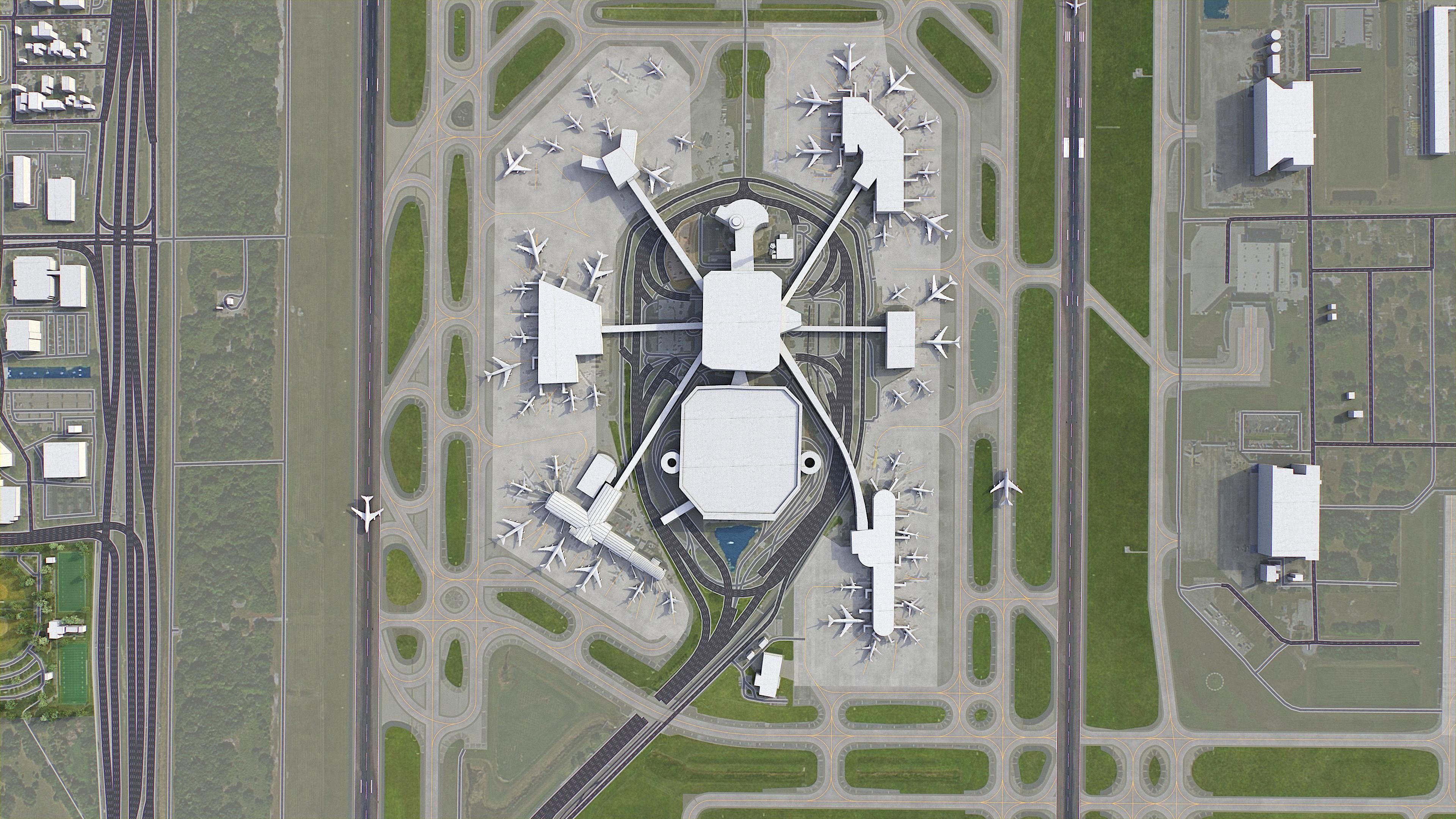 Tampa - Airport - TPA Low-poly 3D model_6