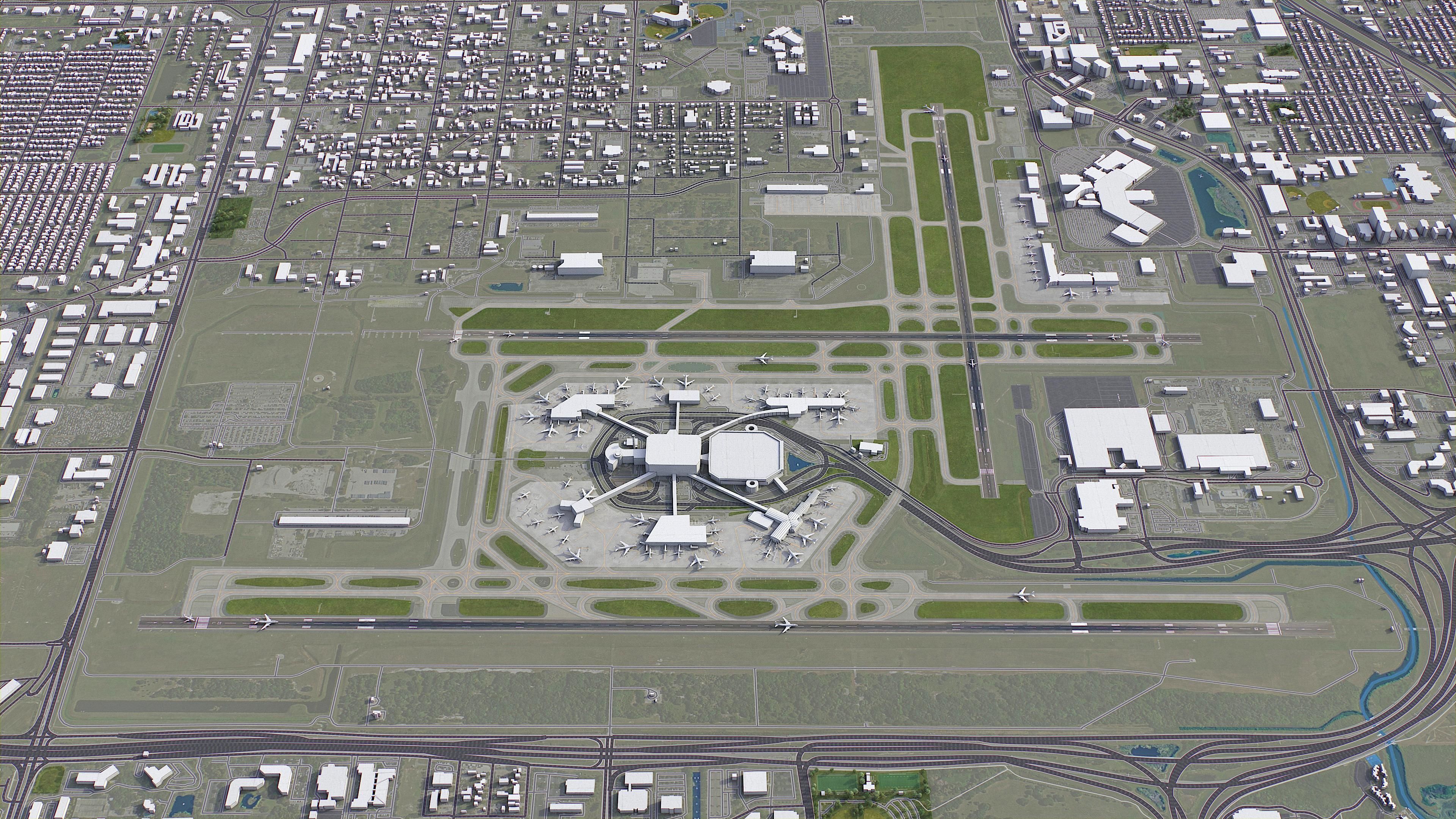 Tampa - Airport - TPA Low-poly 3D model_2