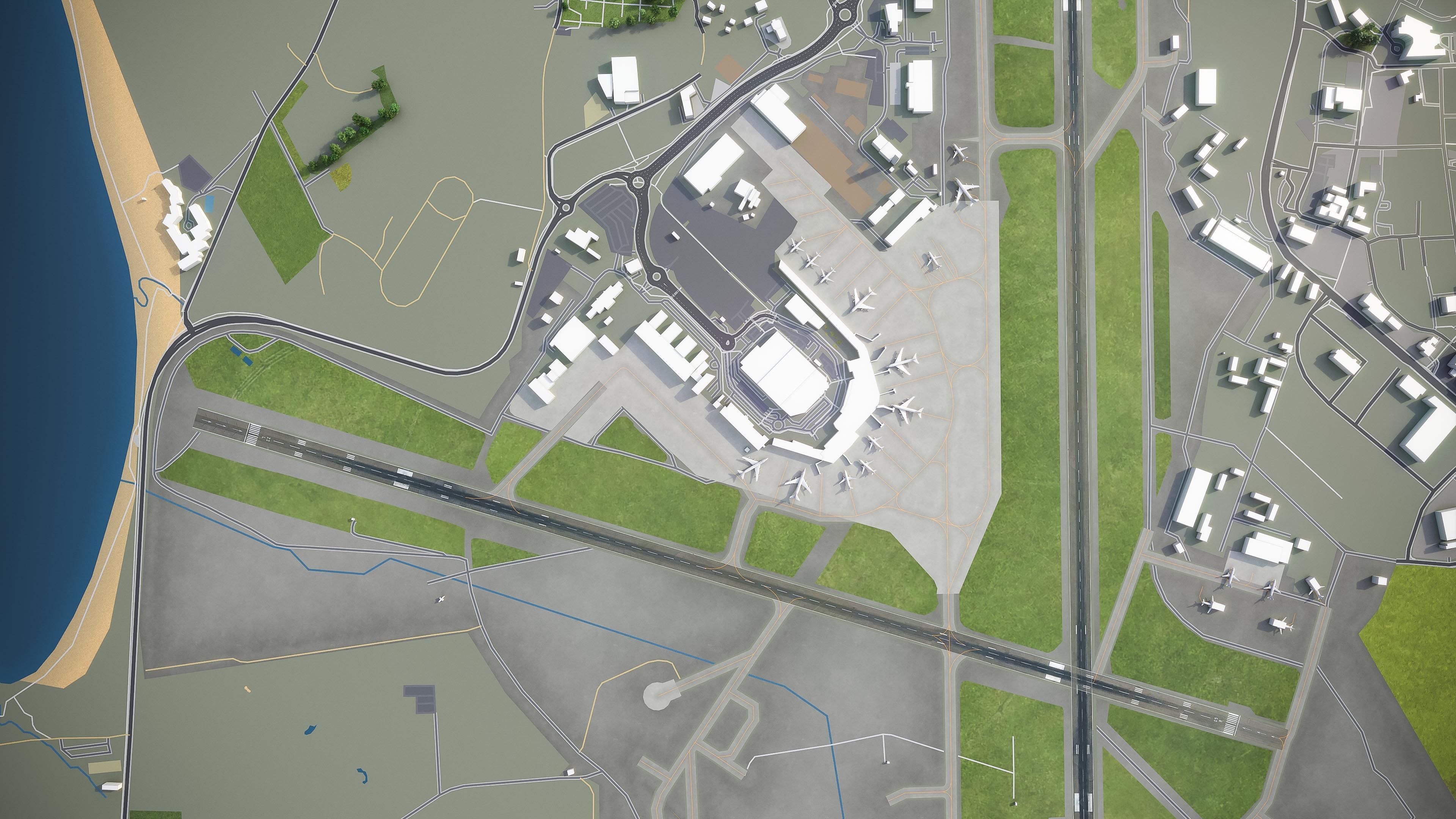 Stavanger - Airport - SVG Low-poly 3D model_5