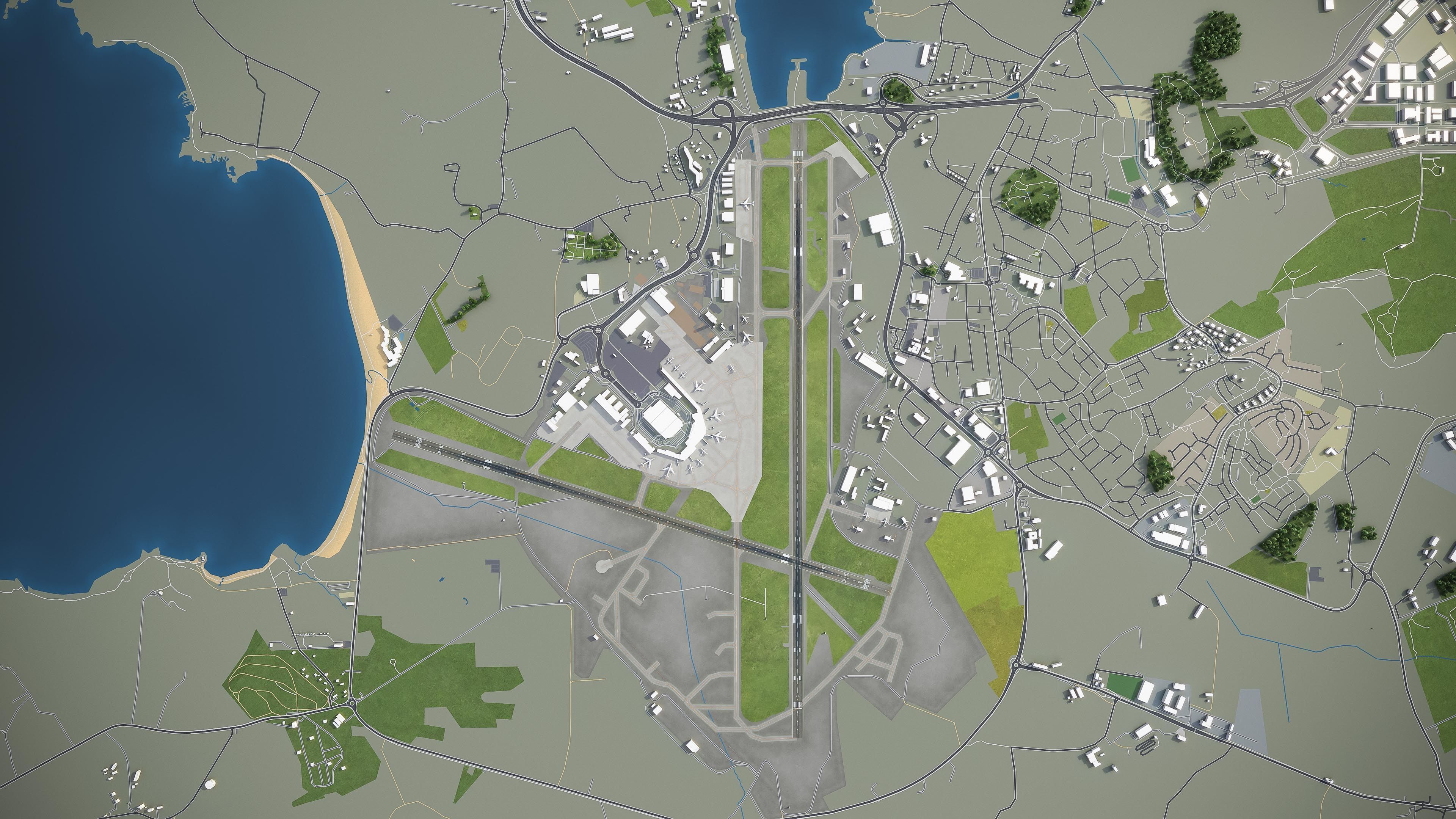 Stavanger - Airport - SVG Low-poly 3D model_6