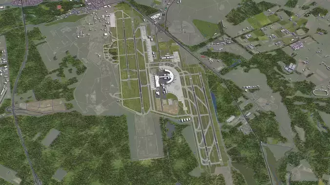 Sapporo - New Chitose Airport - CTS Low-poly 3D model