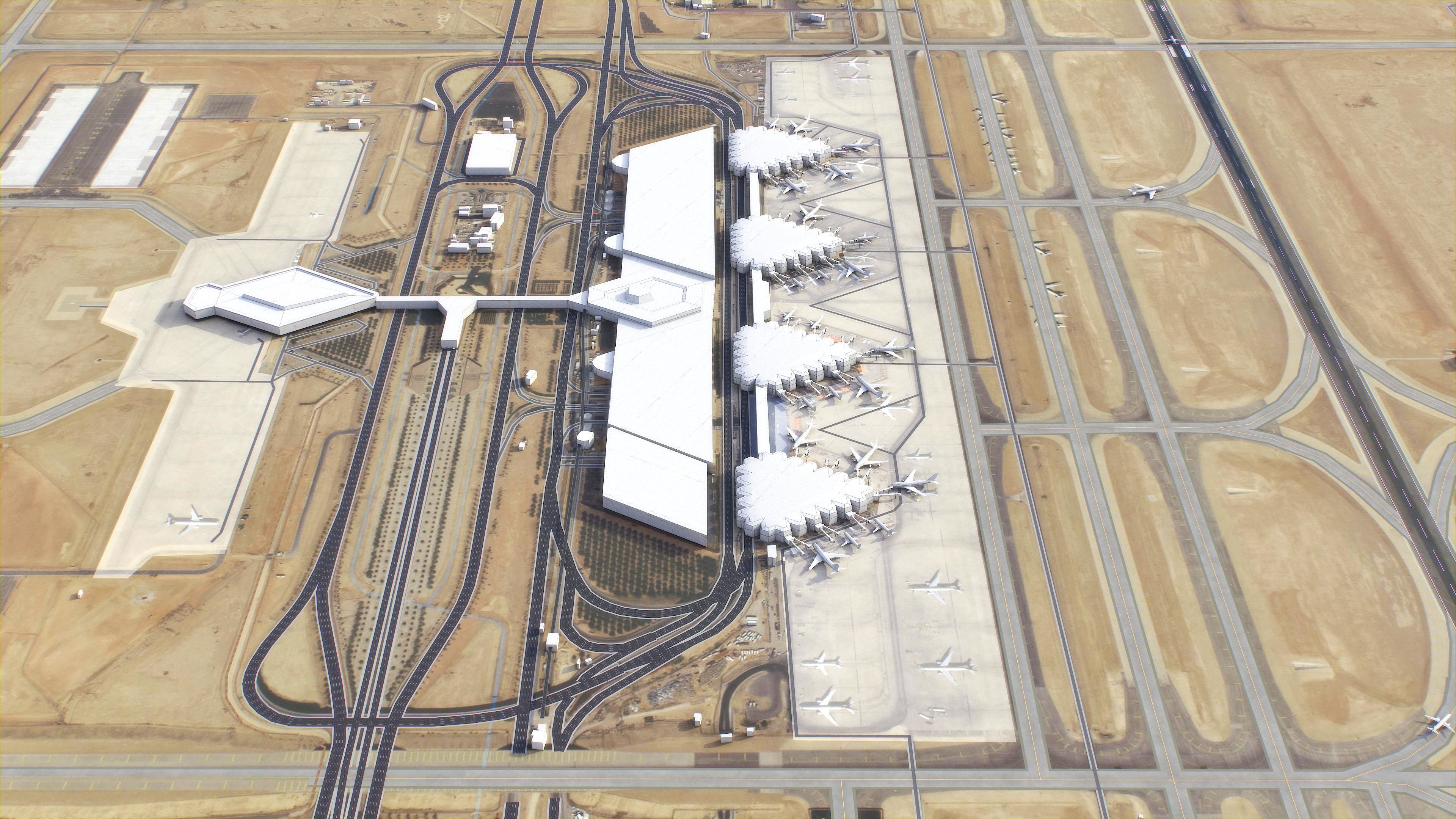 Riyadh - King Khalid Airport - RUH Low-poly 3D model_1