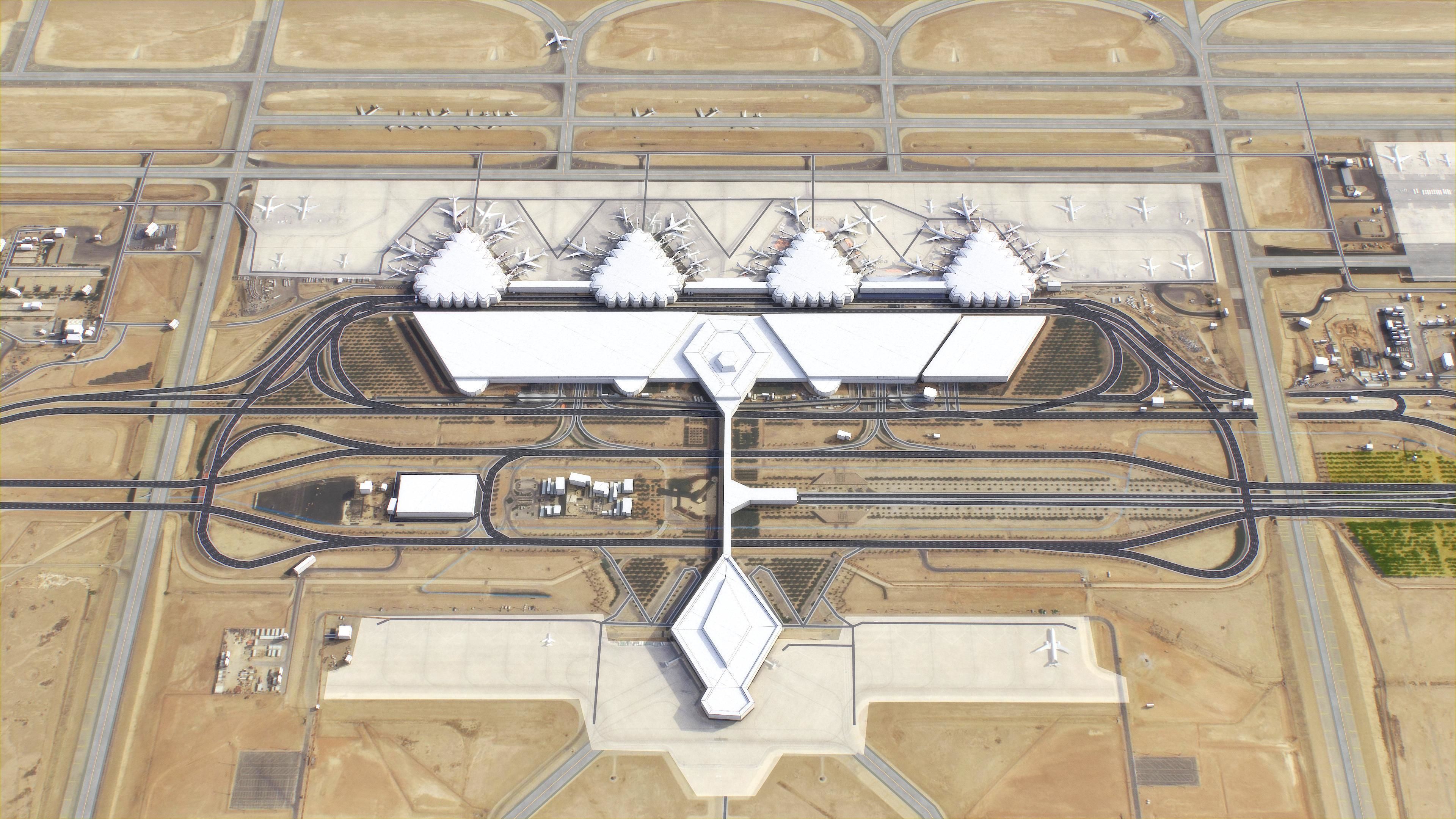 Riyadh - King Khalid Airport - RUH Low-poly 3D model_6