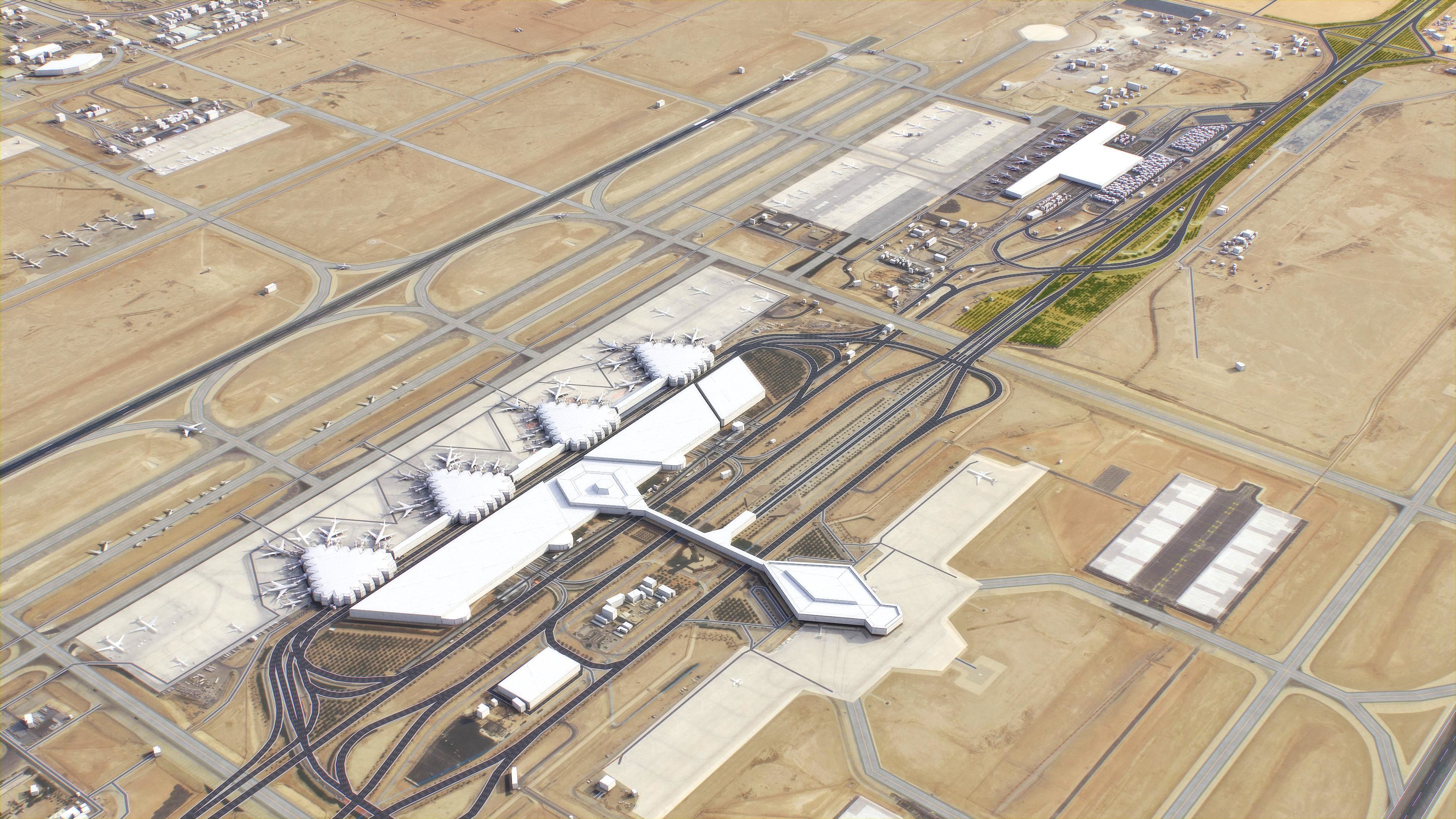Riyadh - King Khalid Airport - RUH Low-poly 3D model_5