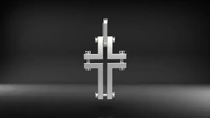 Cross on the neck model 14 3D print model