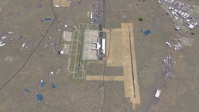 Nanning - Airport - NNG Low-poly 3D model