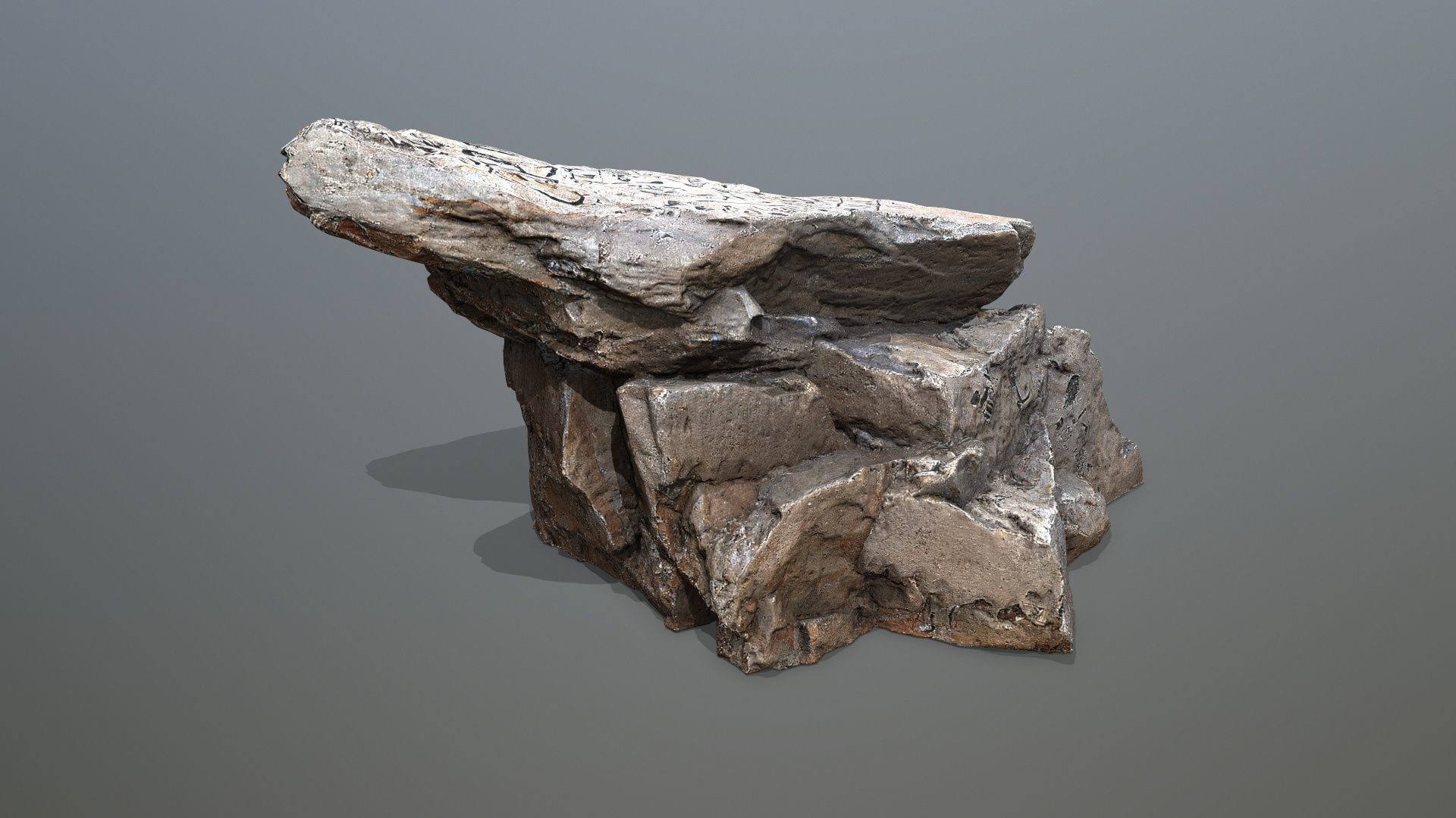 desert rocks Low-poly 3D model_11