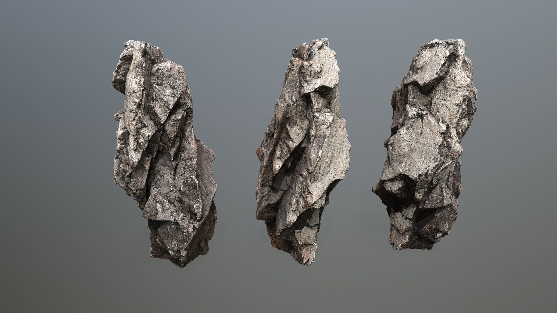 desert rocks Low-poly 3D model_23