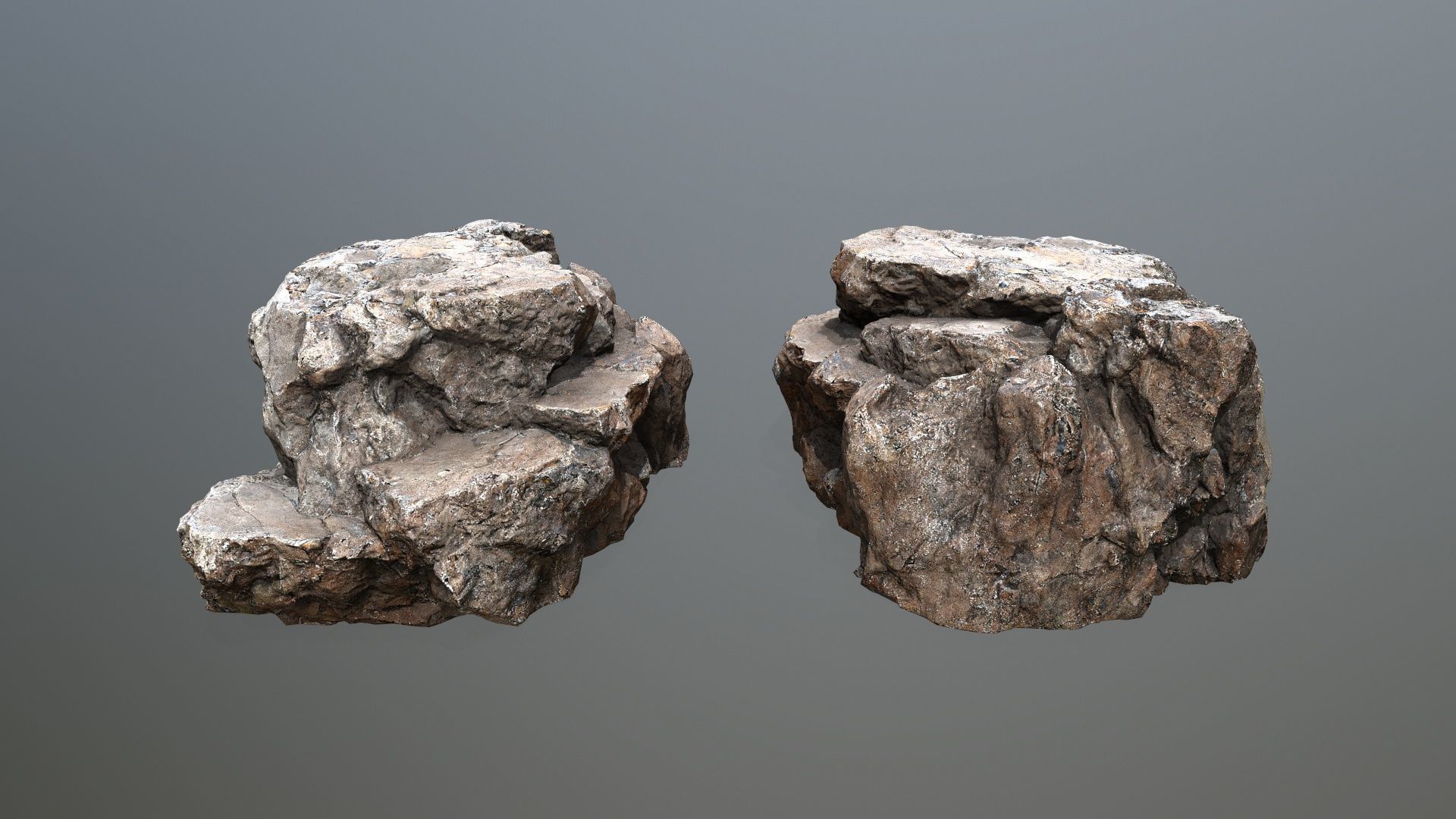 desert rocks Low-poly 3D model_14