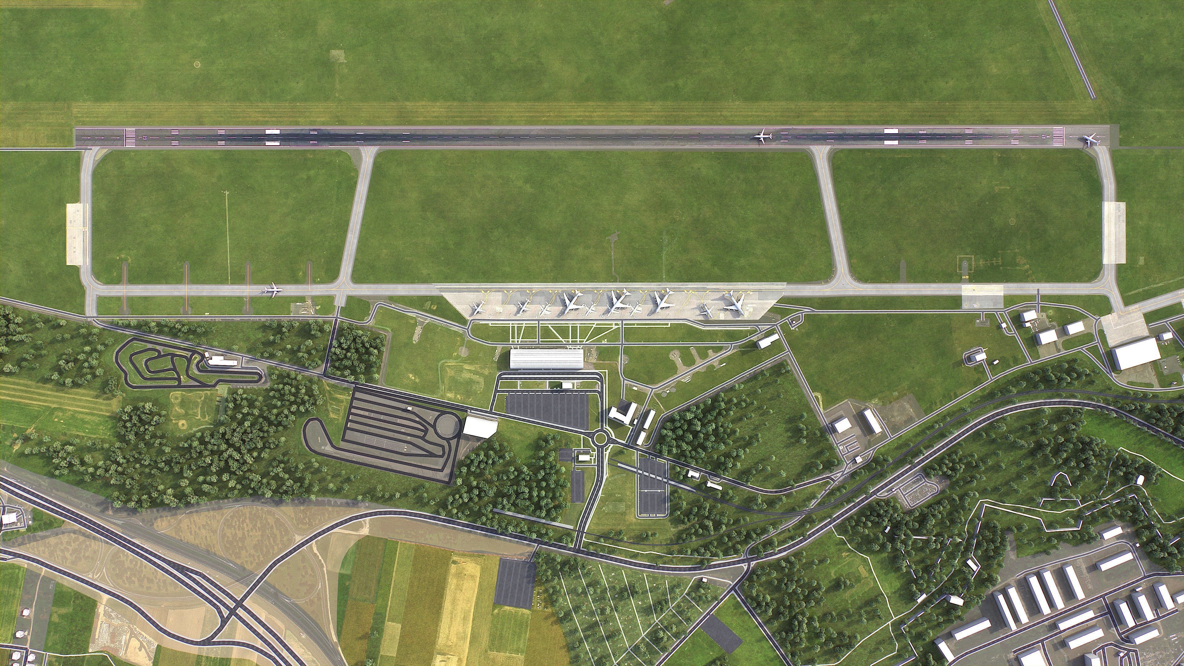 Modlin - Airport - WMI Low-poly 3D model_5