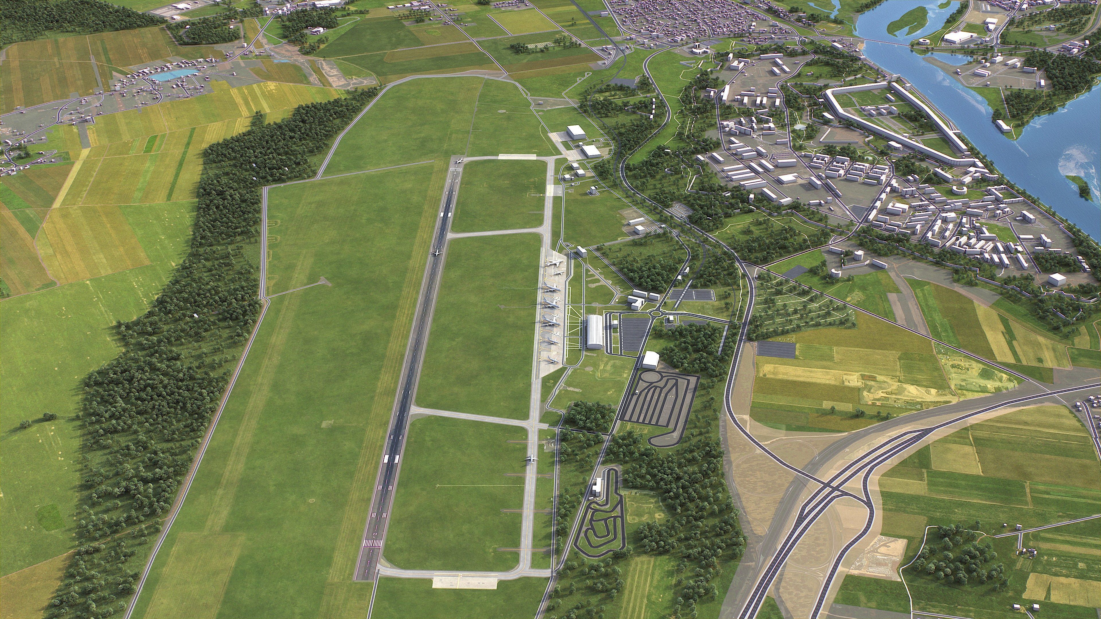 Modlin - Airport - WMI Low-poly 3D model_4