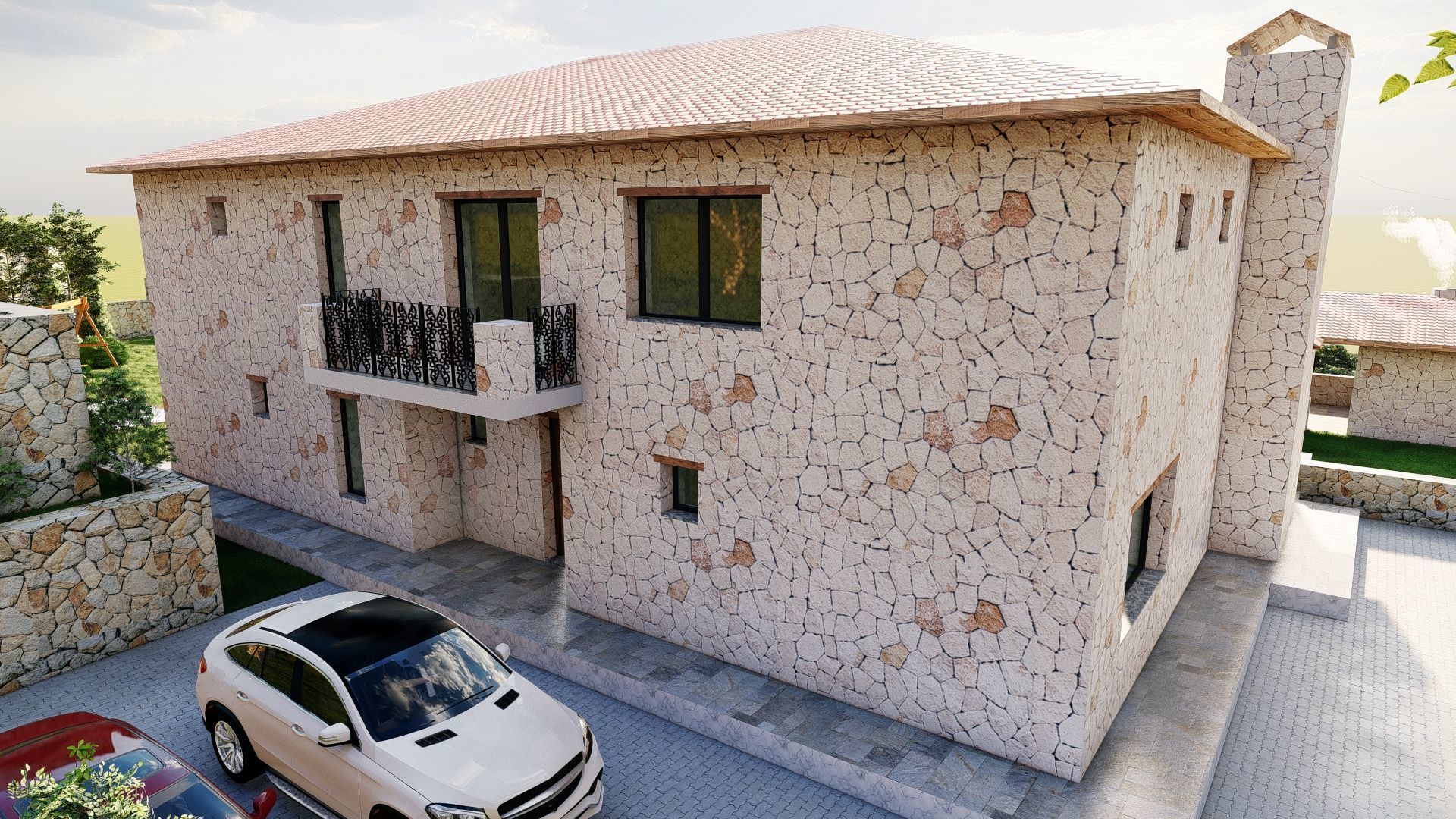 STONE HOUSE 3D model_6