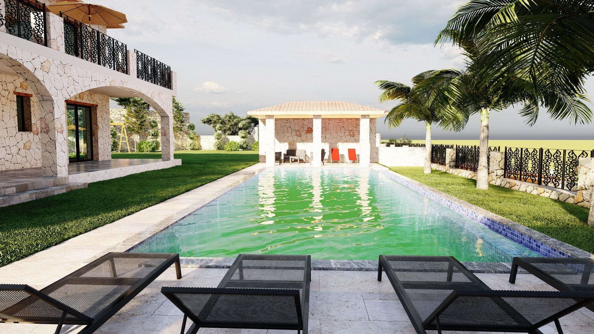 STONE HOUSE 3D model_30