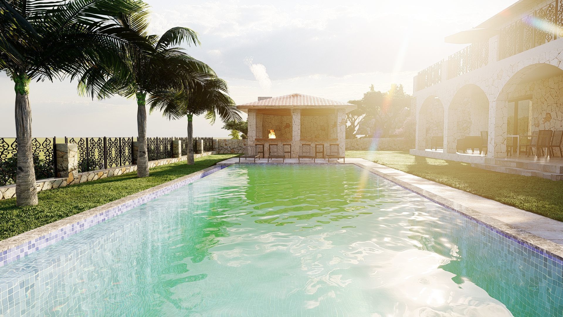 STONE HOUSE 3D model_3