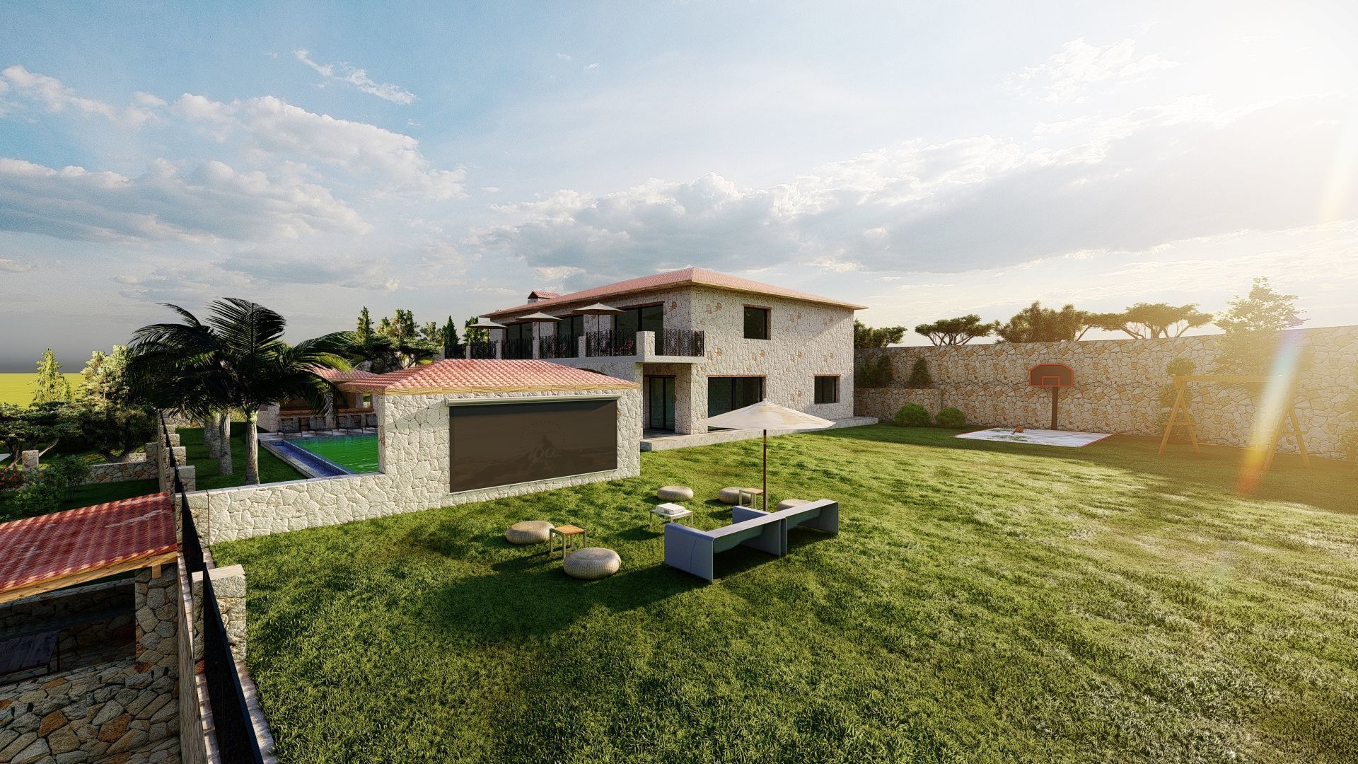 STONE HOUSE 3D model_20