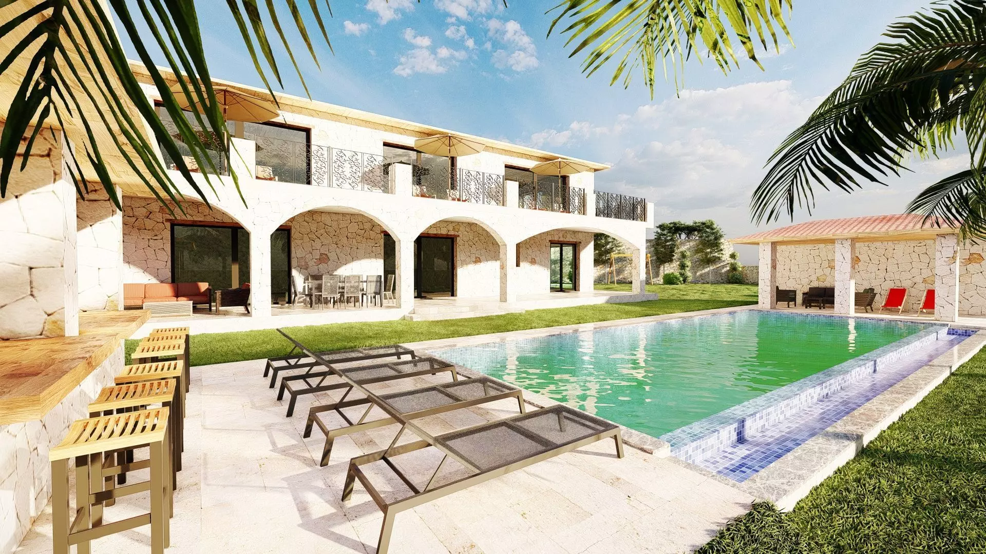 STONE HOUSE 3D model_0