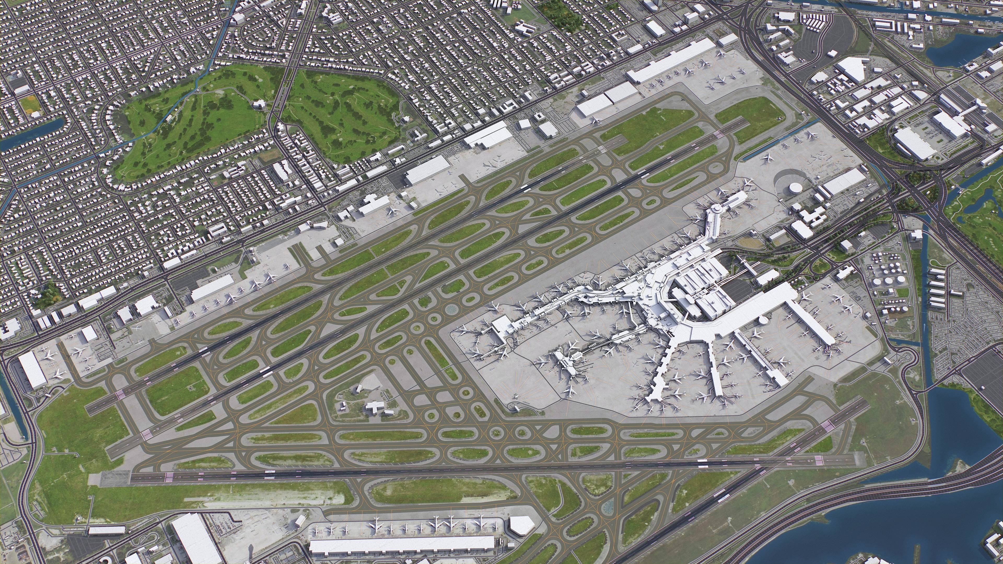 Miami - International Airport - MIA Low-poly 3D model_6