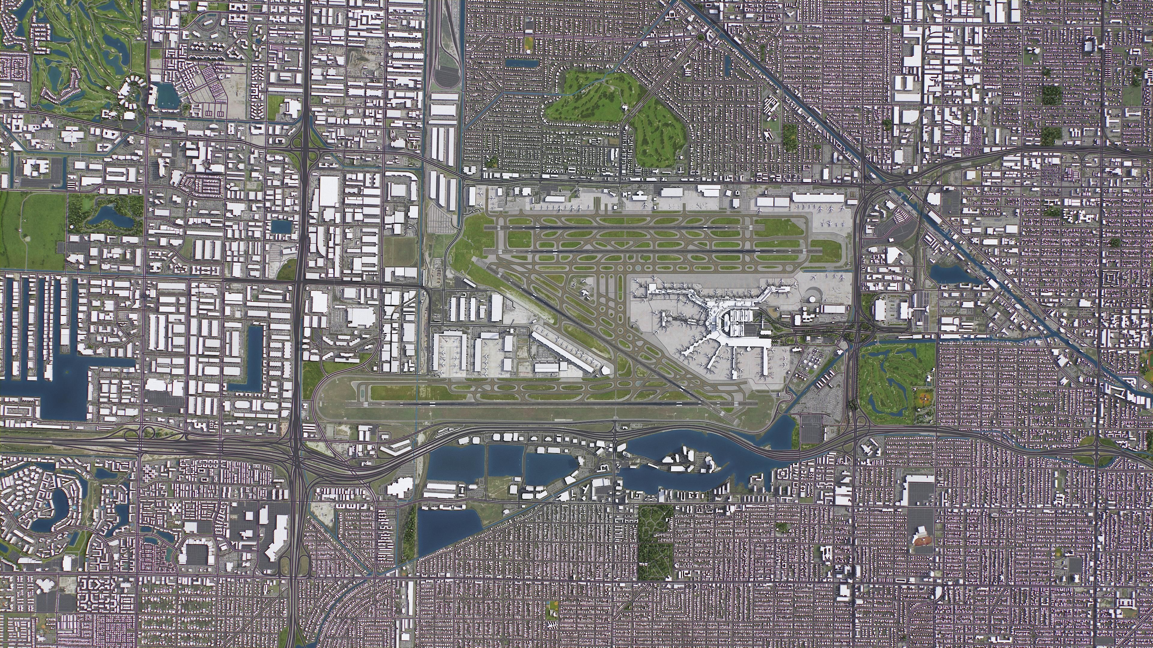 Miami - International Airport - MIA Low-poly 3D model_11