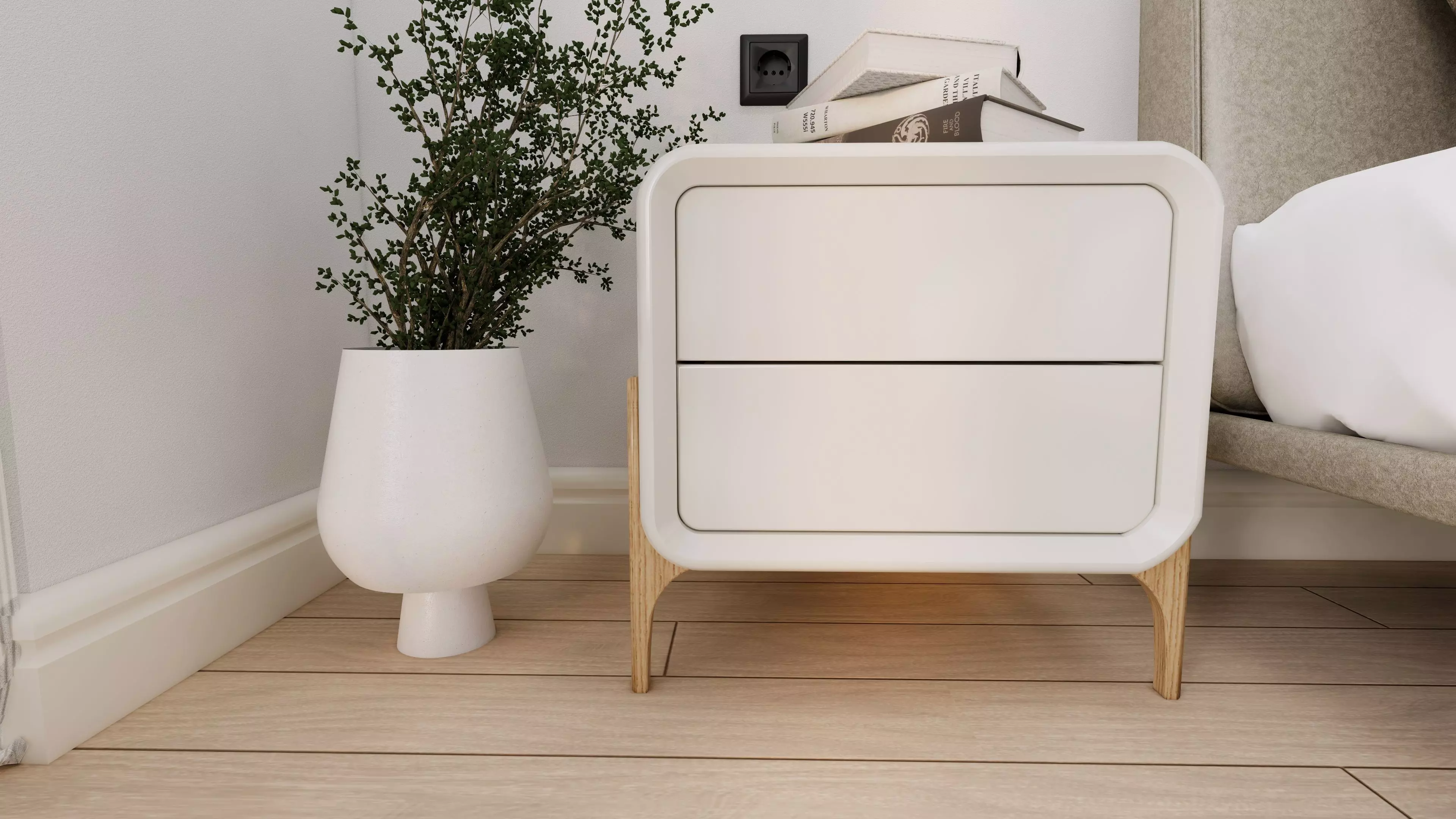 Diba Bedside Stand 3D model
