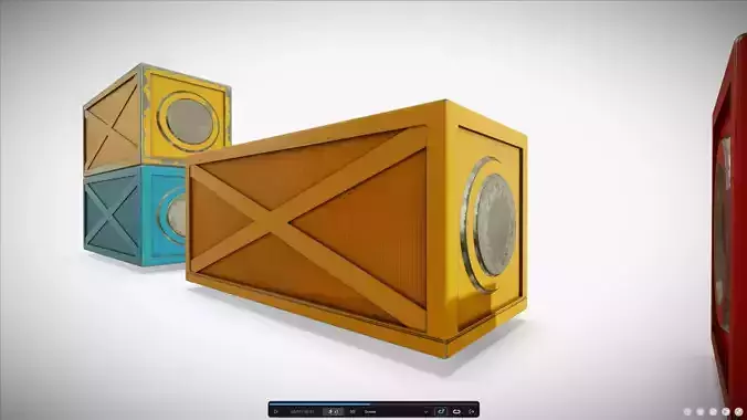 M0021 Futuristic shipping 20ft container