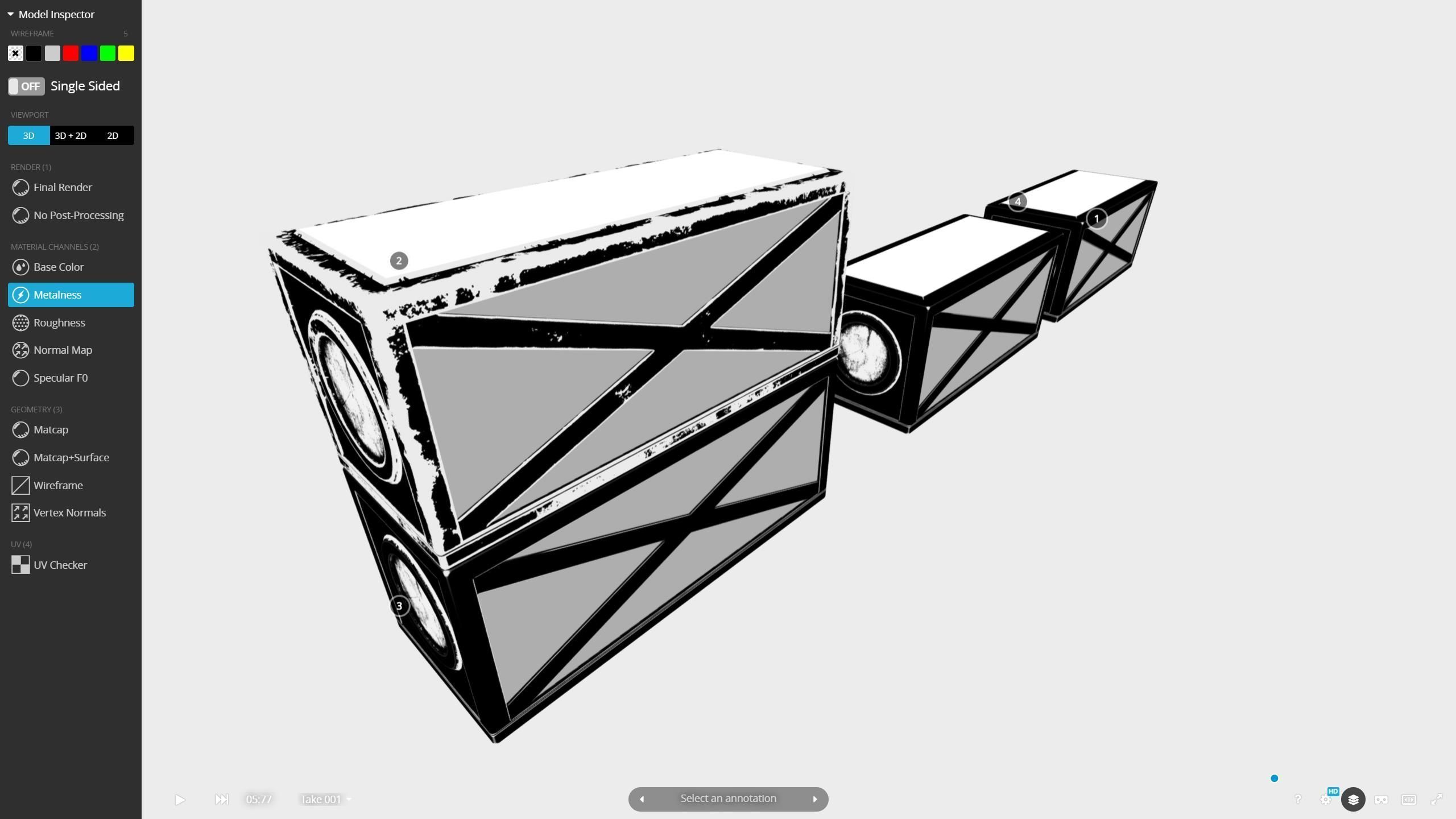 M0021 Futuristic shipping 20ft container Low-poly 3D model_10