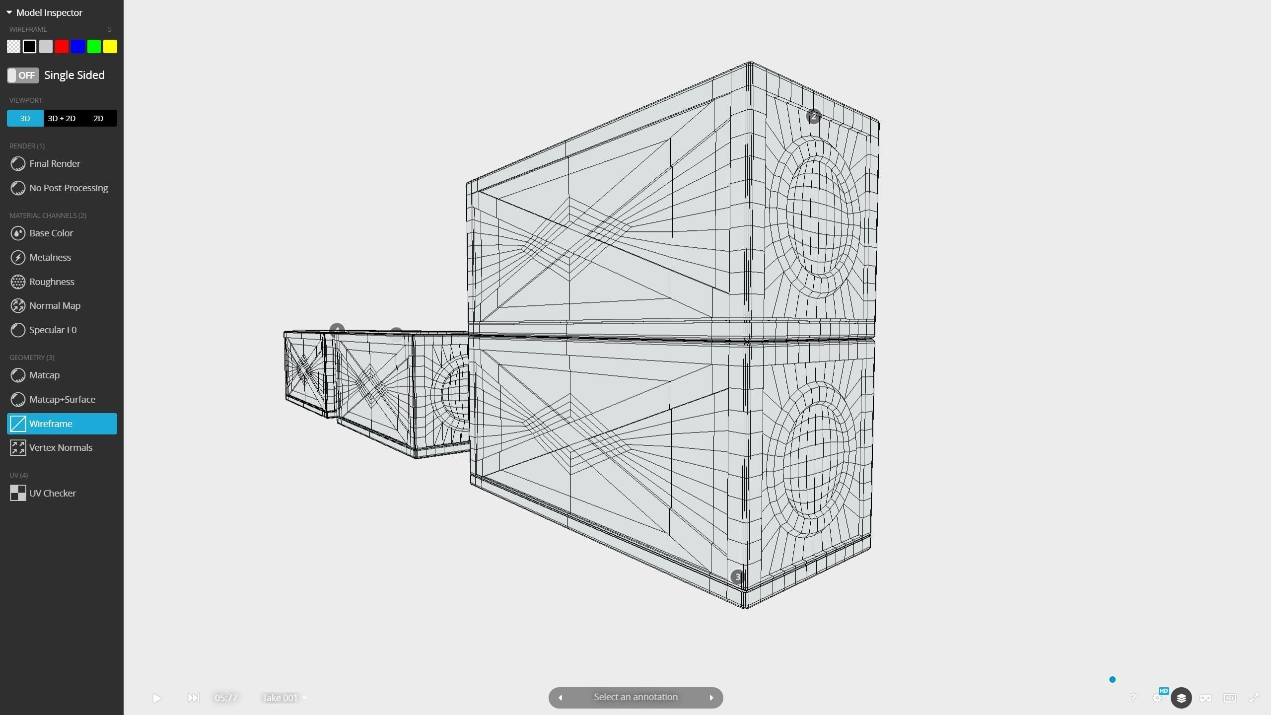 M0021 Futuristic shipping 20ft container Low-poly 3D model_8