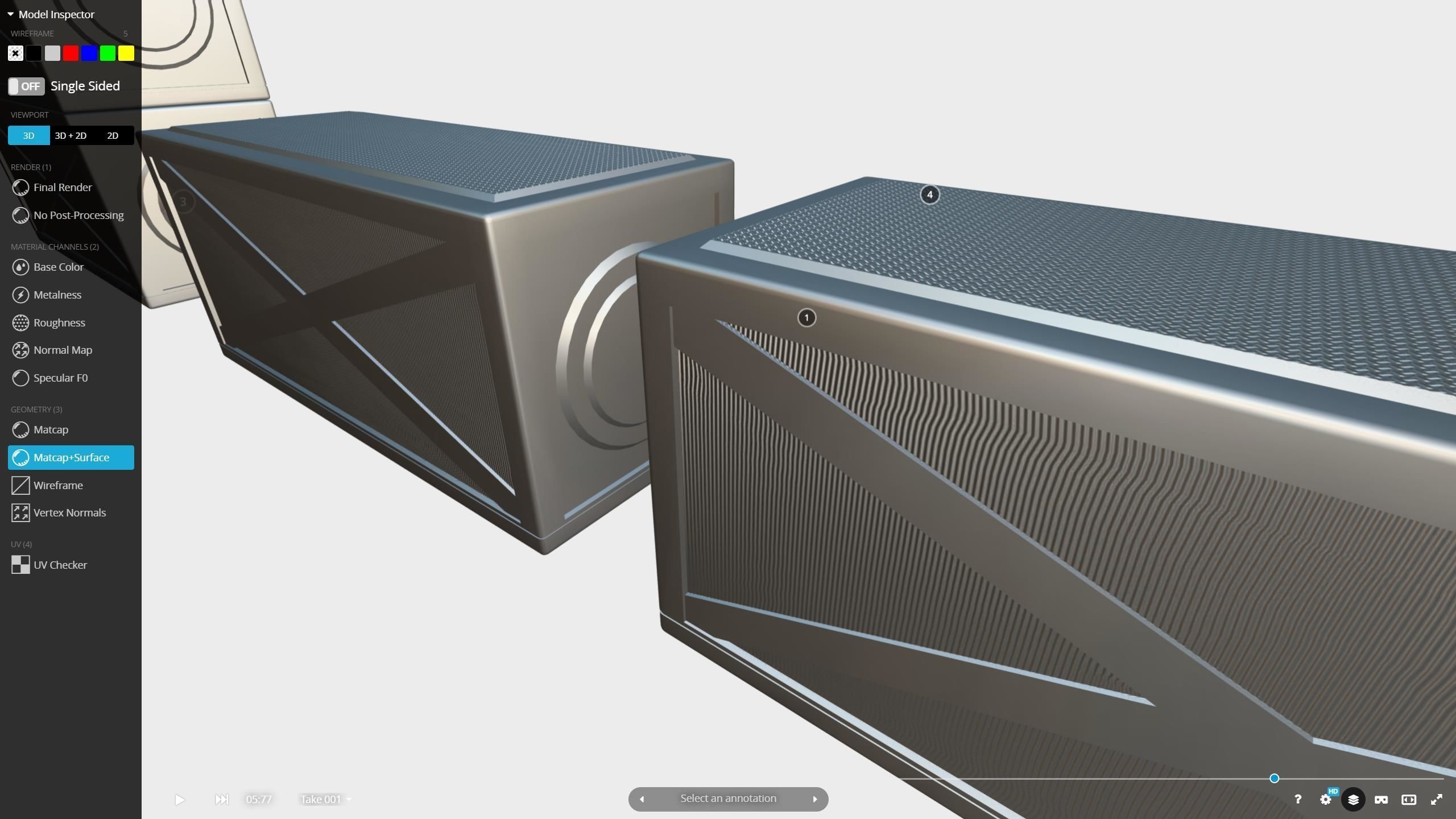M0021 Futuristic shipping 20ft container Low-poly 3D model_12