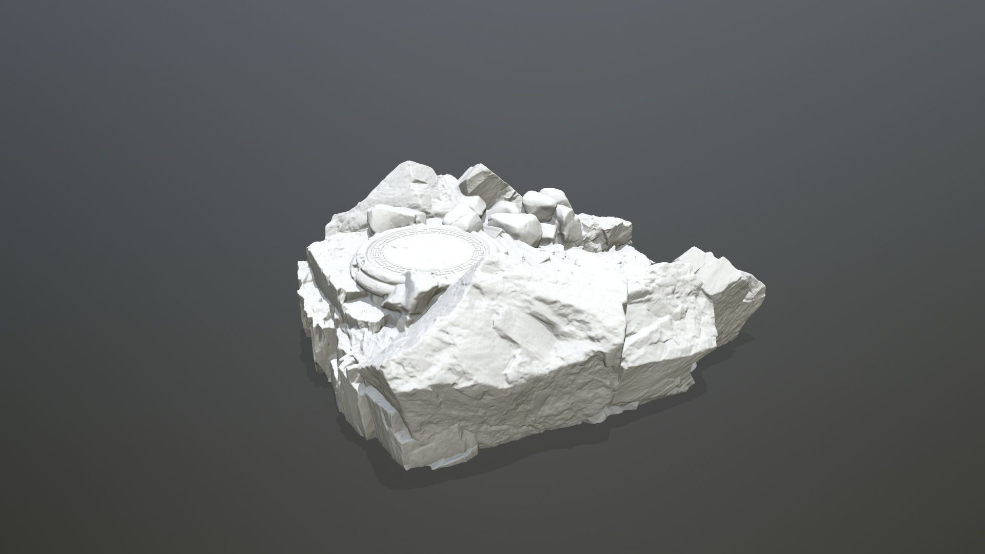 old temple 3D print model_6