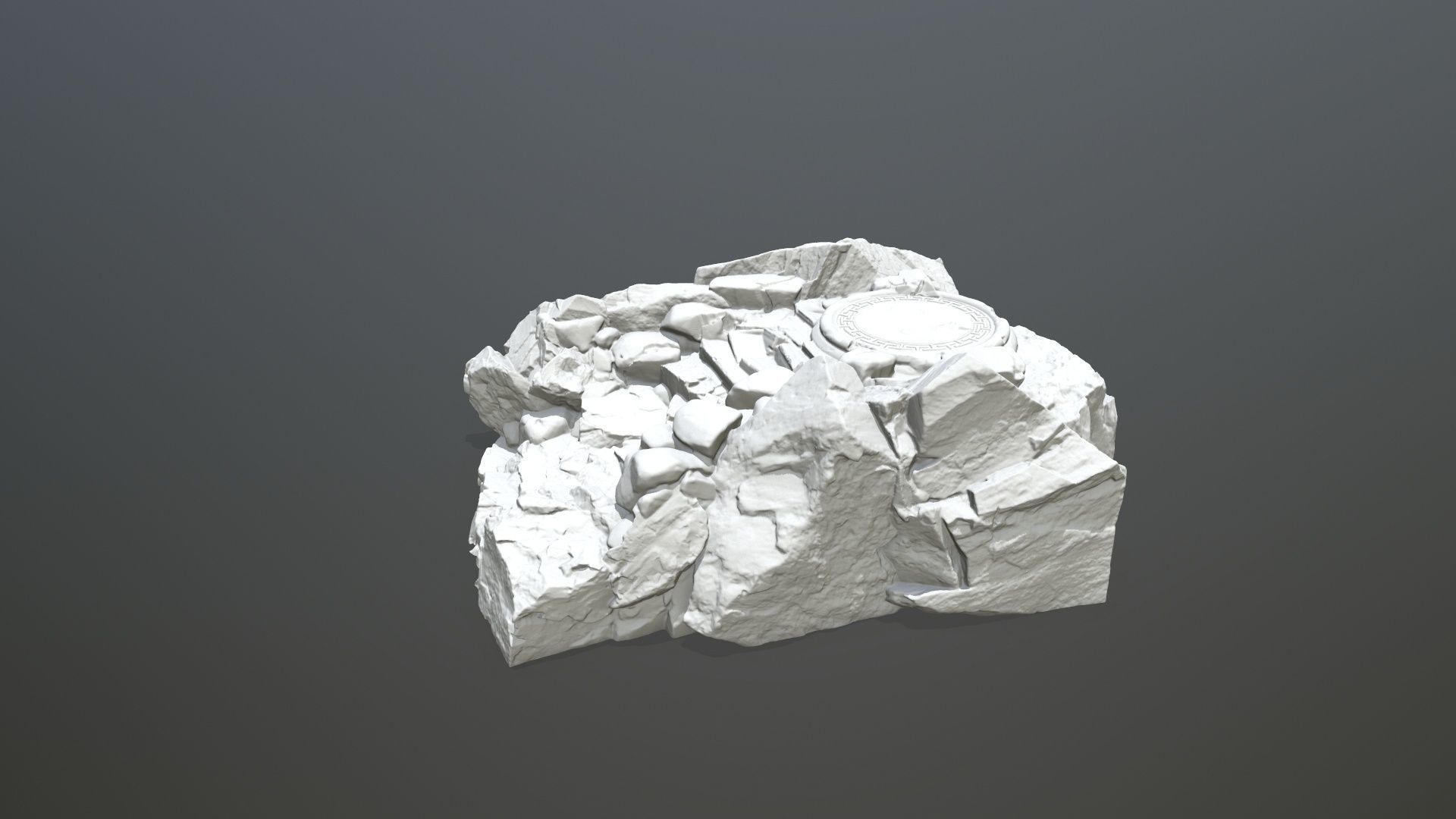 old temple 3D print model_2