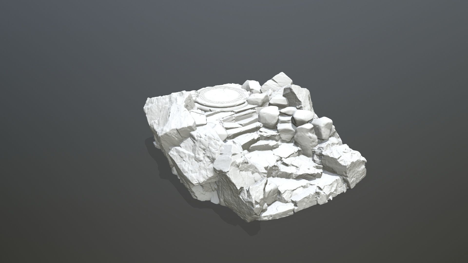 old temple 3D print model_8