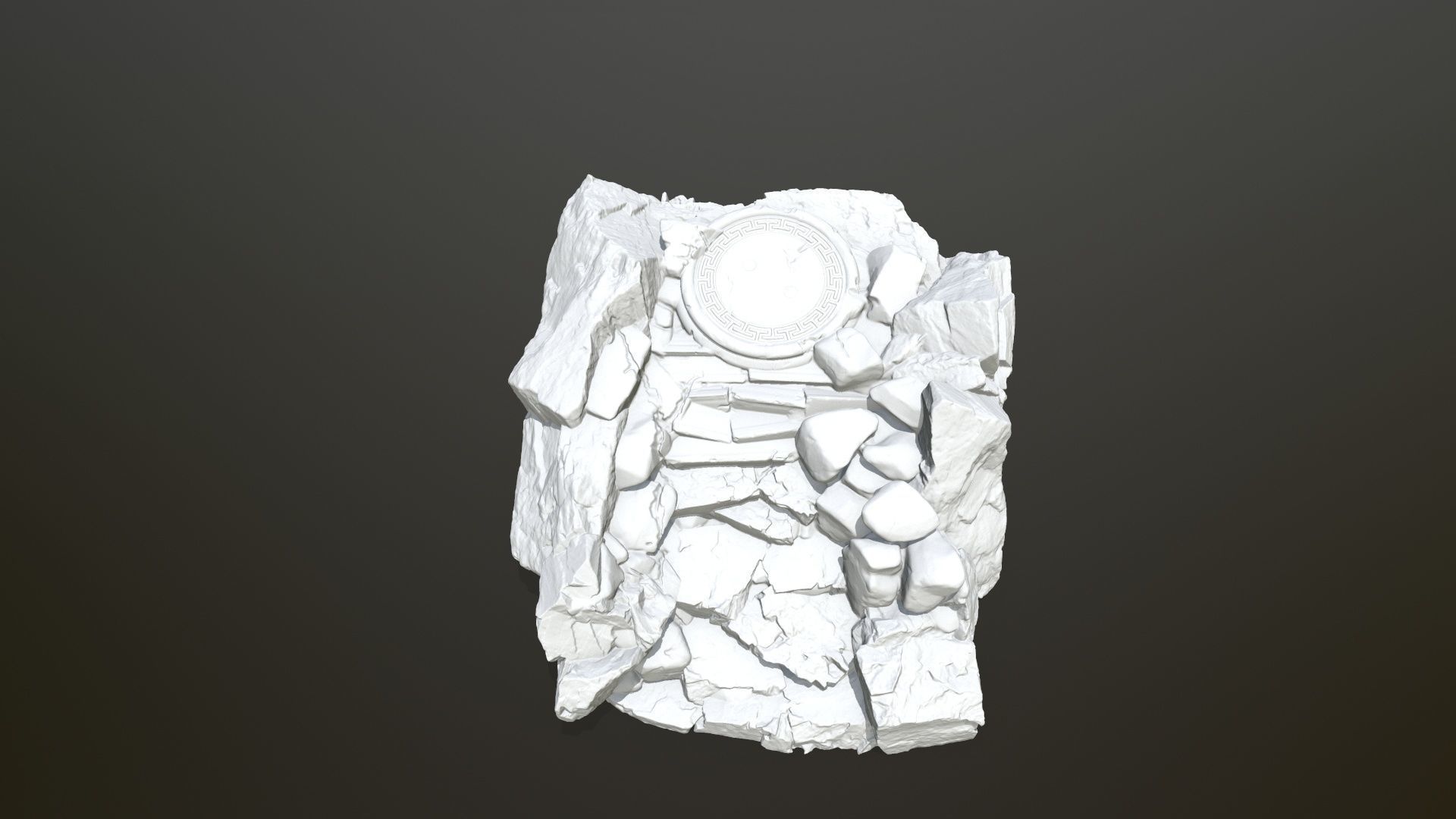 old temple 3D print model_10