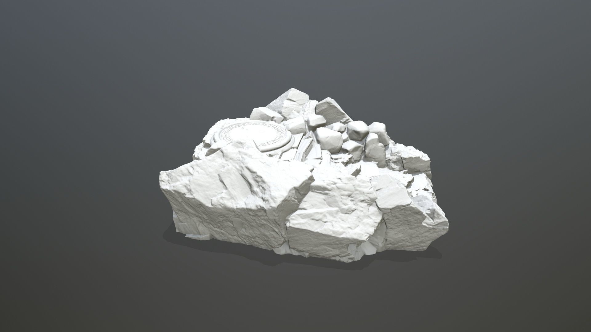 old temple 3D print model_7