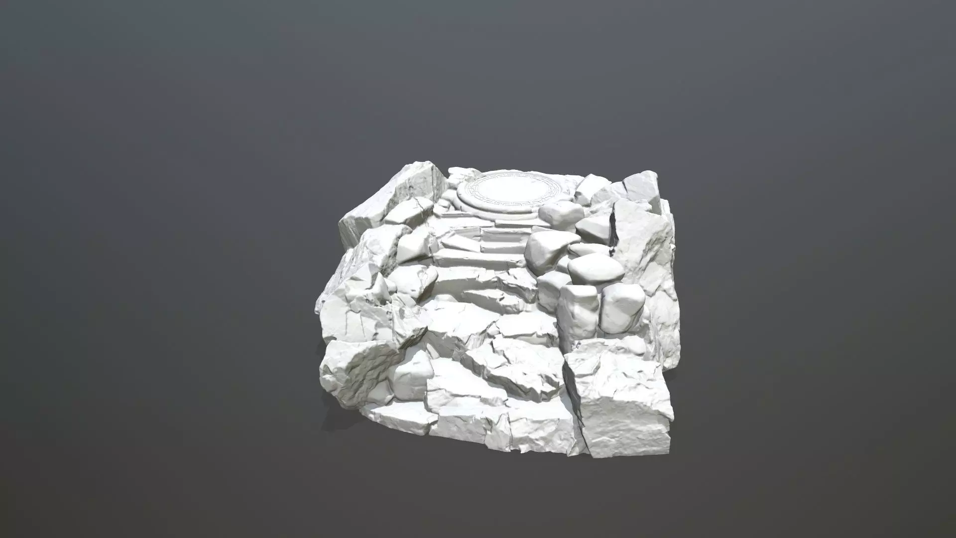 old temple 3D print model_0