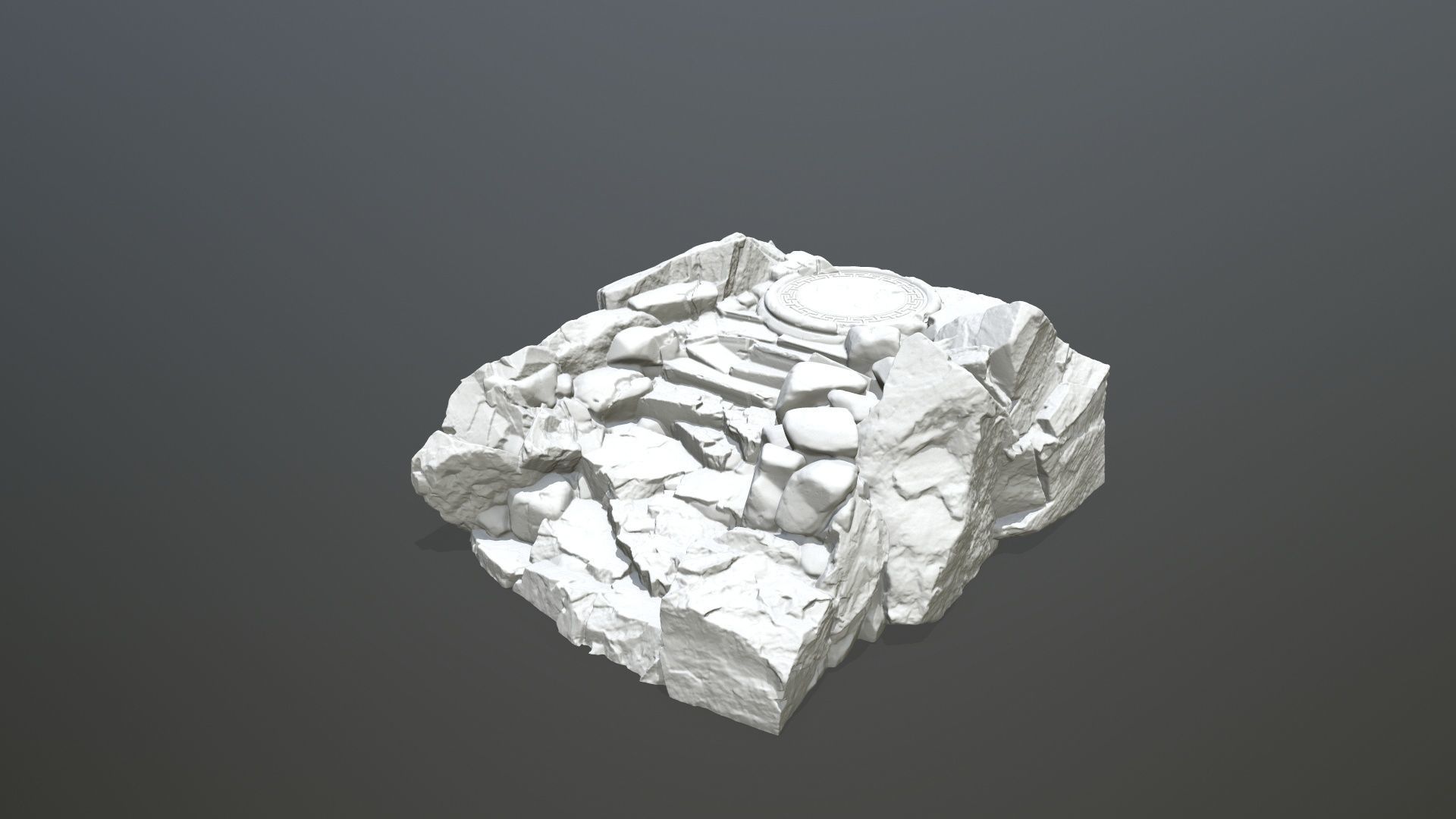 old temple 3D print model_1