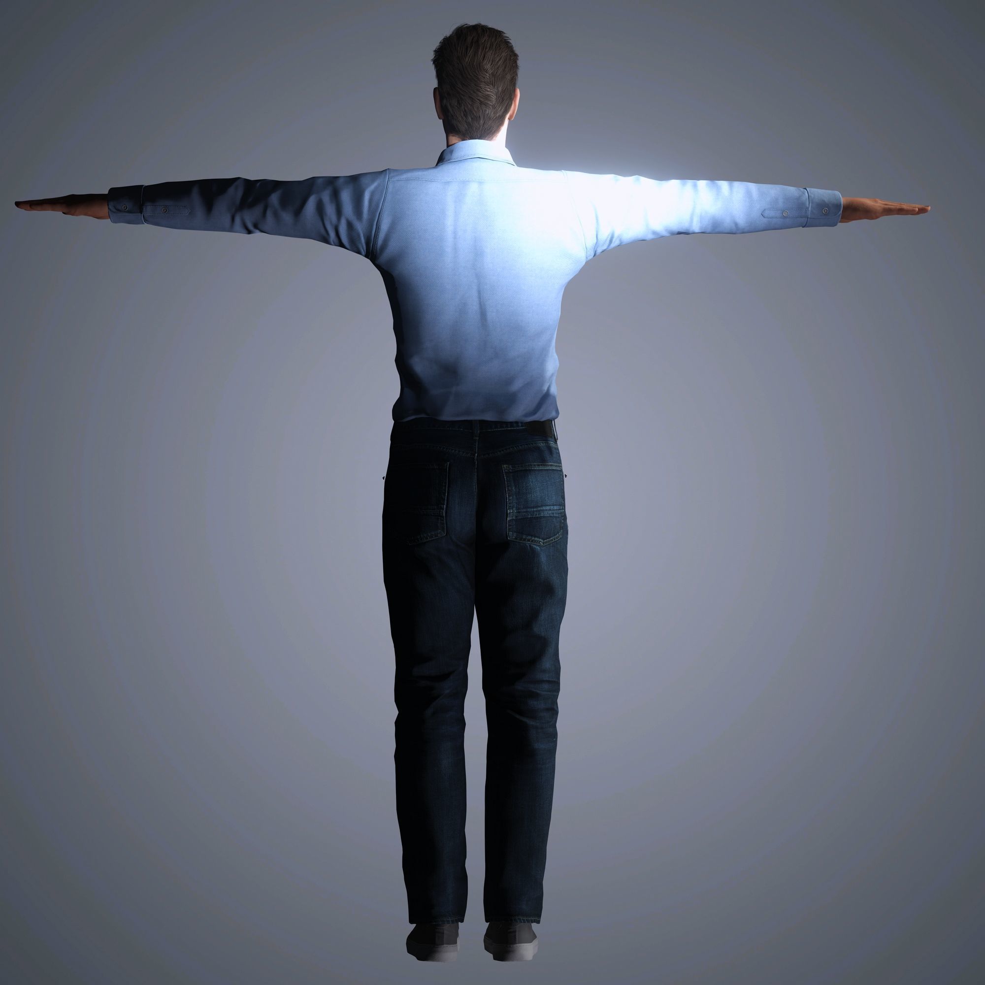 Chris Pratt Character Low-poly 3D model_13