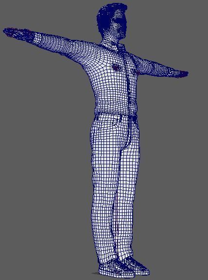 Chris Pratt Character Low-poly 3D model_21