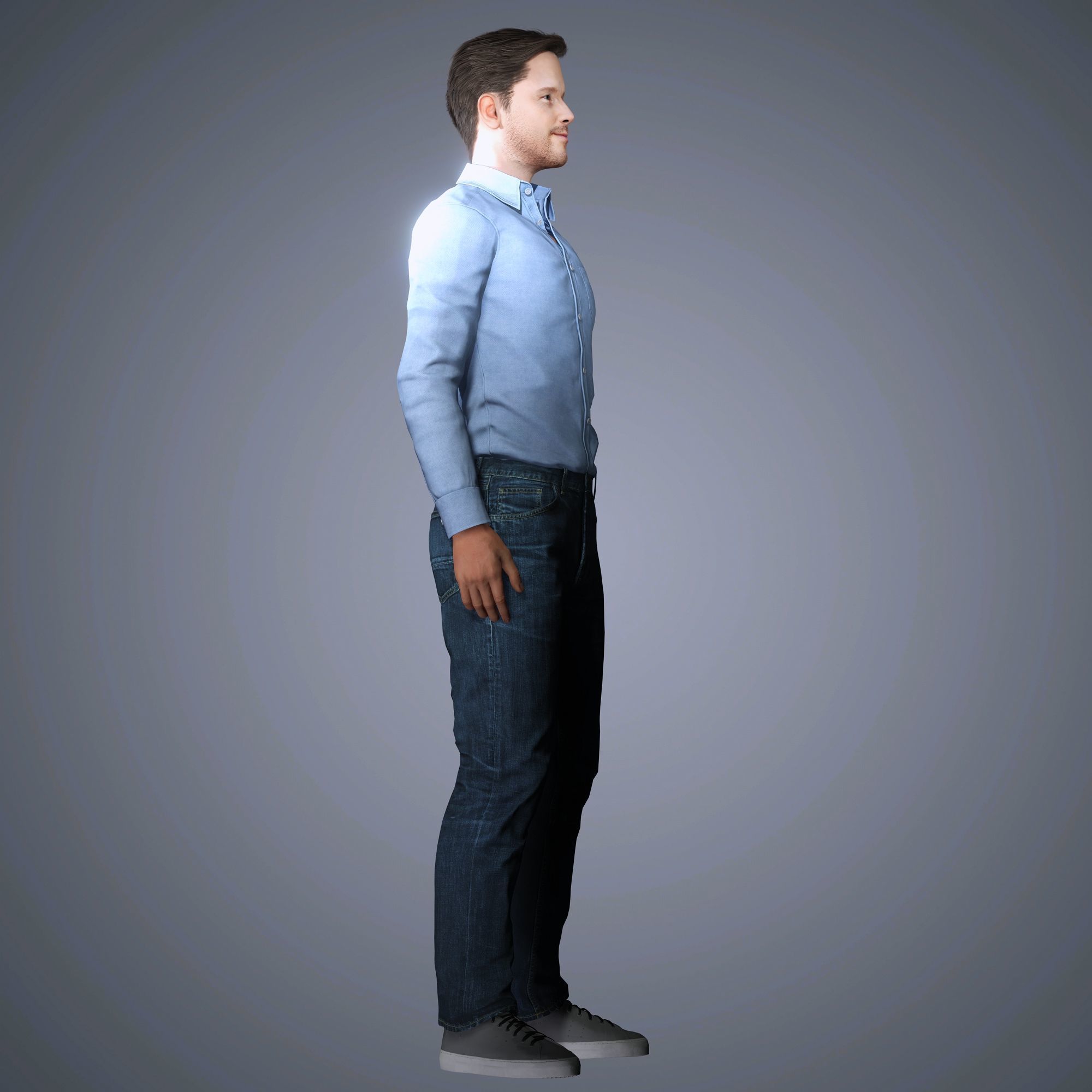 Chris Pratt Character Low-poly 3D model_14