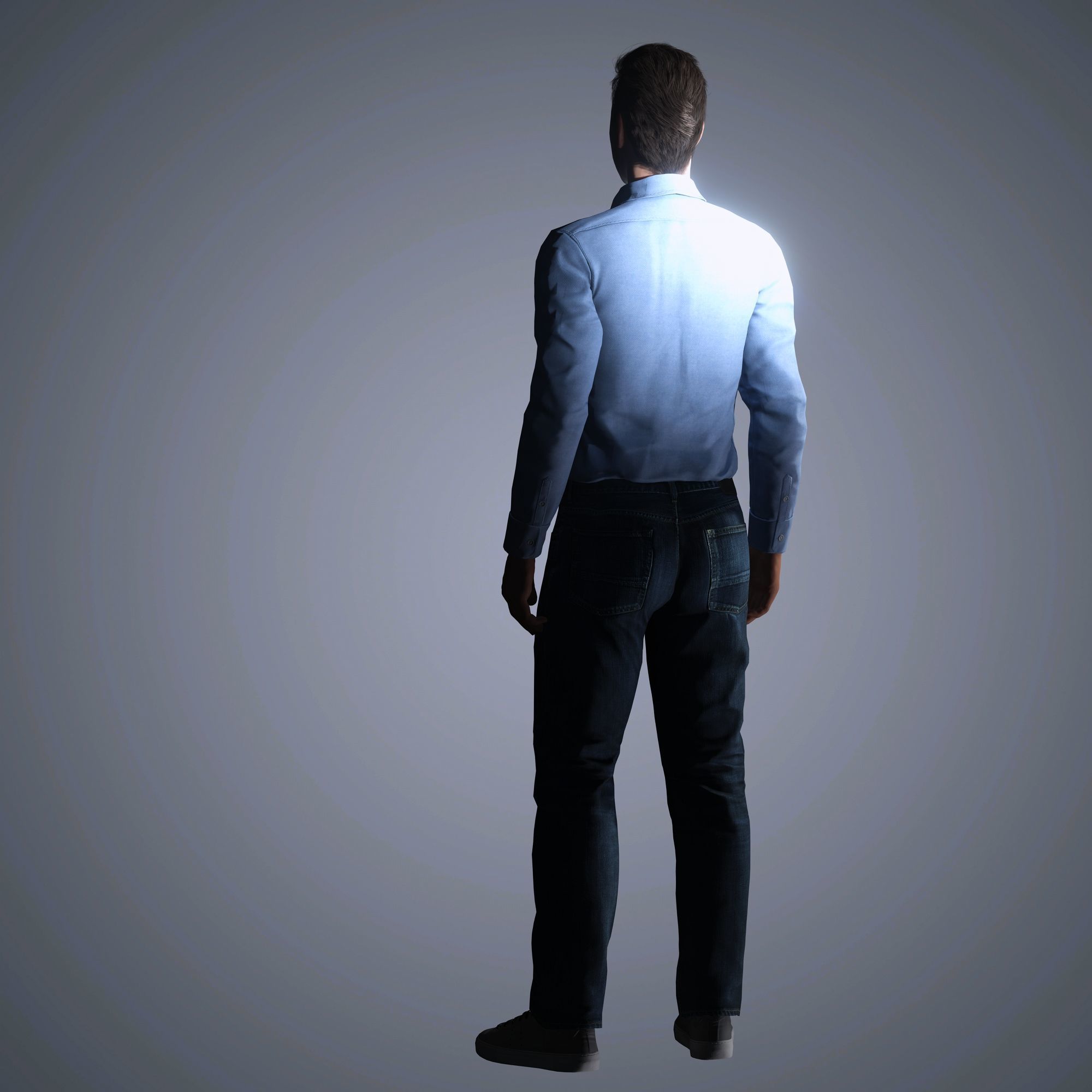 Chris Pratt Character Low-poly 3D model_6