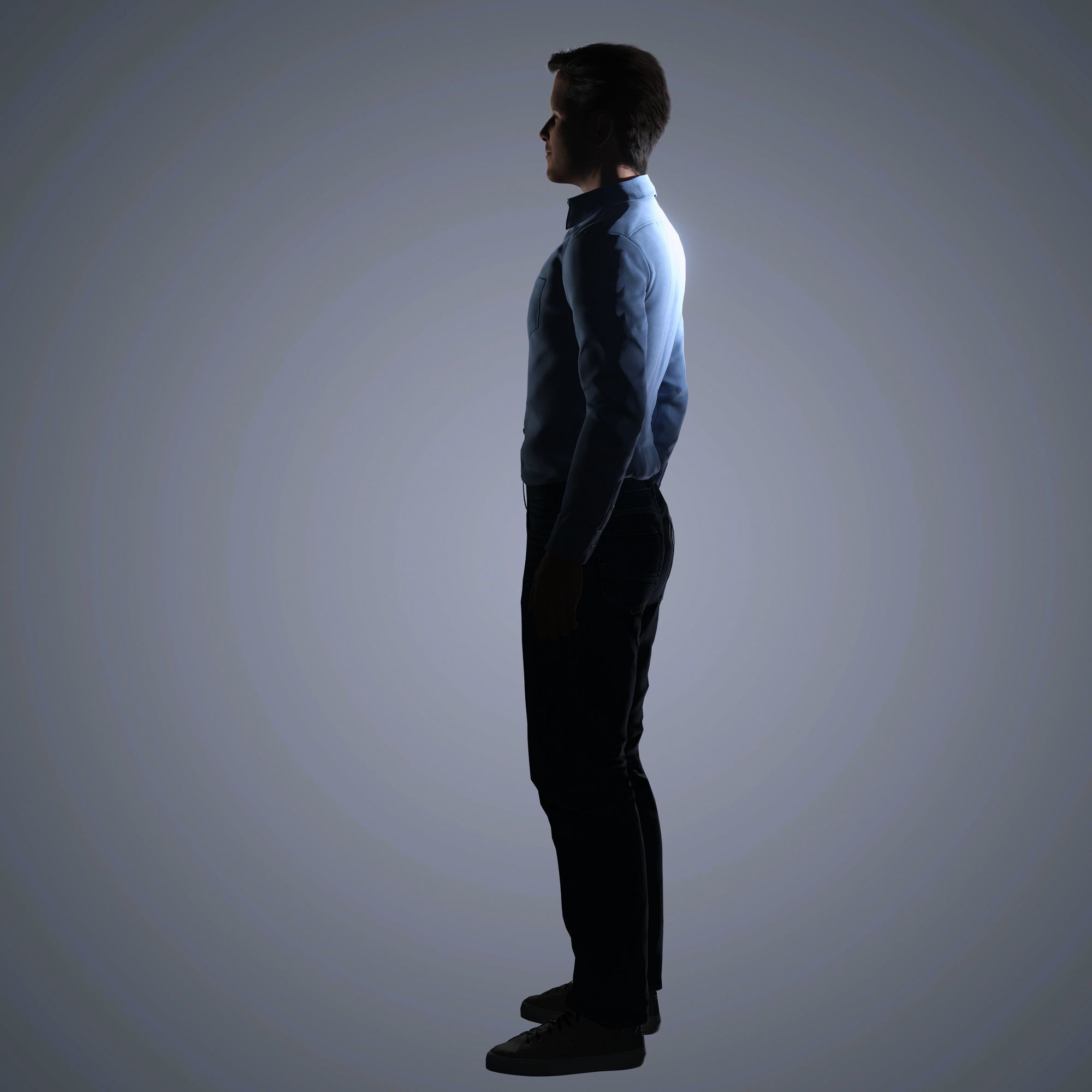 Chris Pratt Character Low-poly 3D model_8